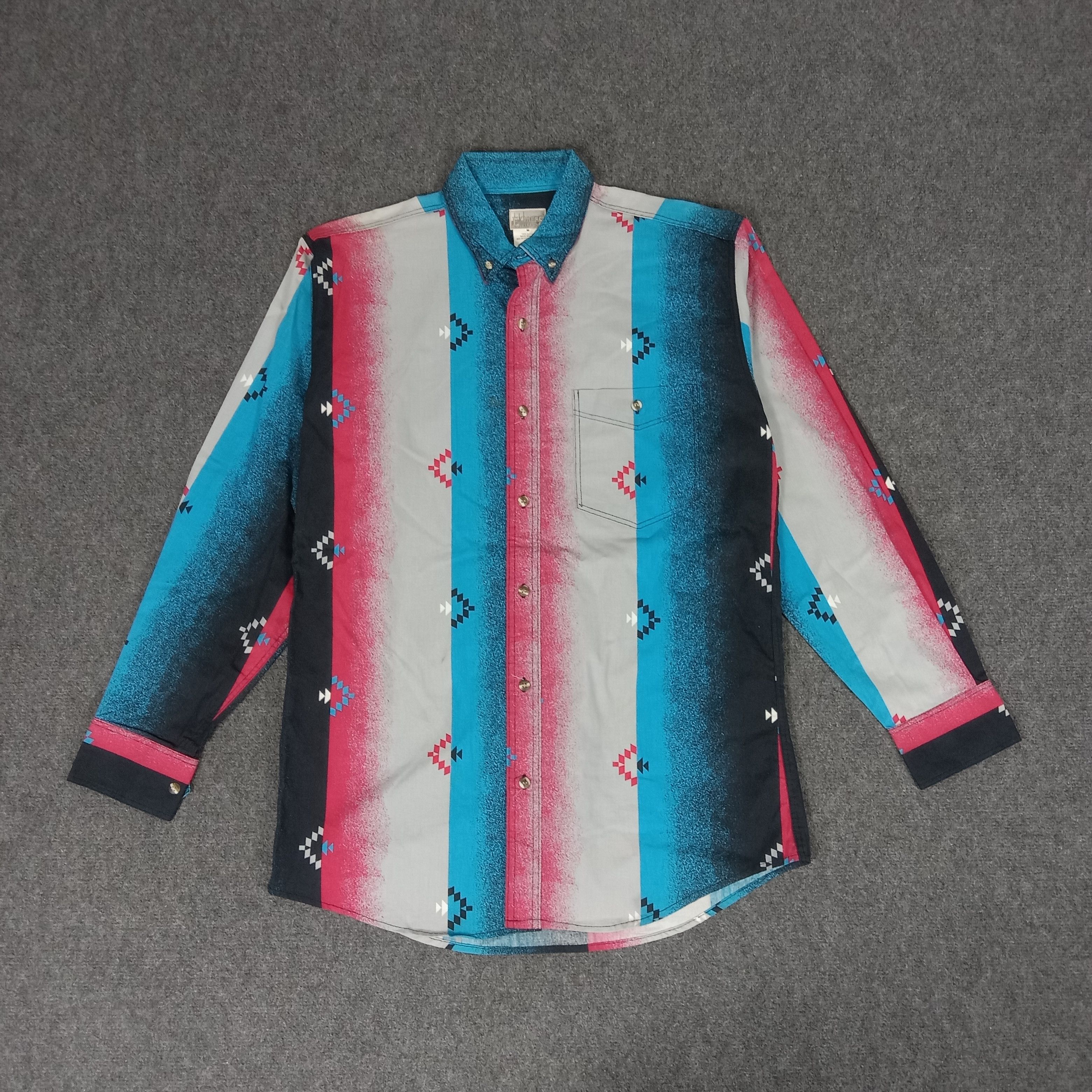 Express × Vintage Express Rider American Retro Style Button Up Shirt Size US M / EU 48-50 / 2 - 1 Thumbnail