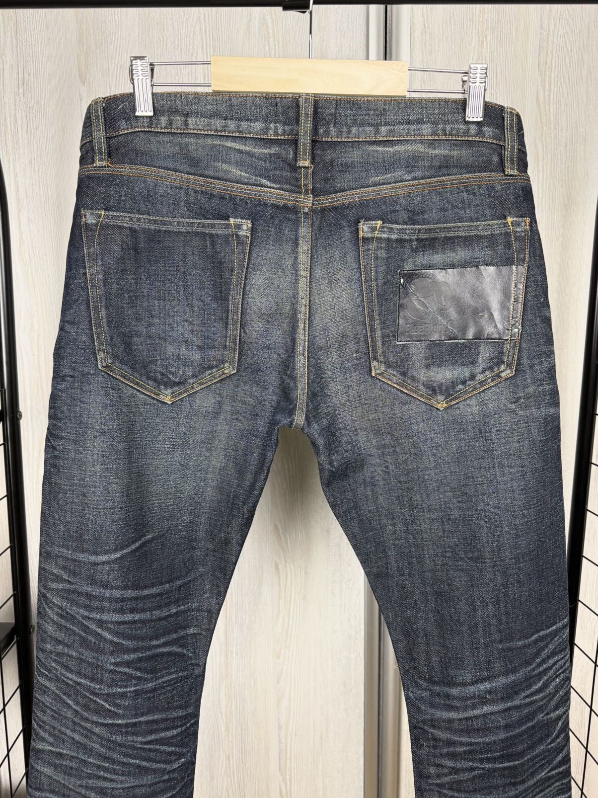 Blue Blood Blue Blood indigo blue faded distressed selvedge denim jeans Size US 34 / EU 50 - 7 Thumbnail