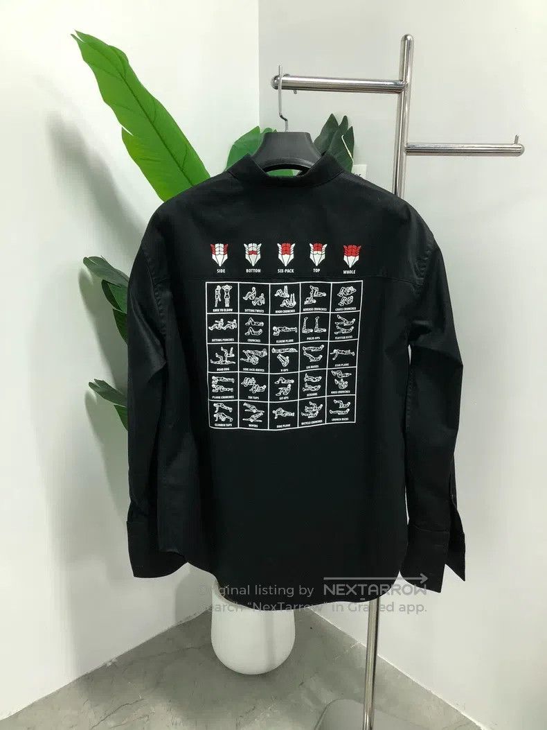 Balenciaga Balenciaga Muscled Training Graffiti Printed Shirt Jacket Size XS / US 0-2 / IT 36-38 - 2 Thumbnail
