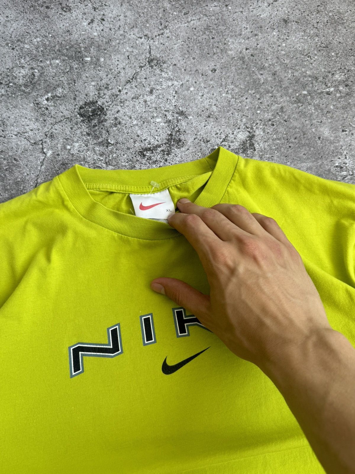 Nike × Vintage Vintage Nike Y2K big logo tee Size US XL / EU 56 / 4 - 7 Thumbnail