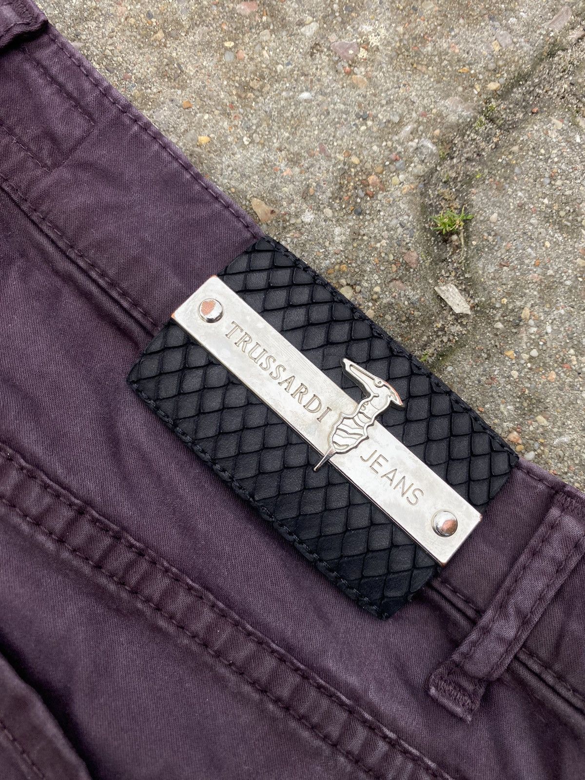 Trussardi Vintage Trussardi casual pants black Size US 32 / EU 48 - 5 Thumbnail