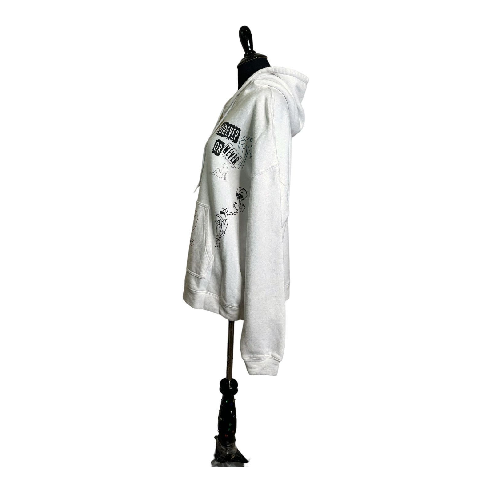 Lifted Anchors Lifted Anchors men white graphic hoodie sweatshirt size L Size US L / EU 52-54 / 3 - 10 Thumbnail