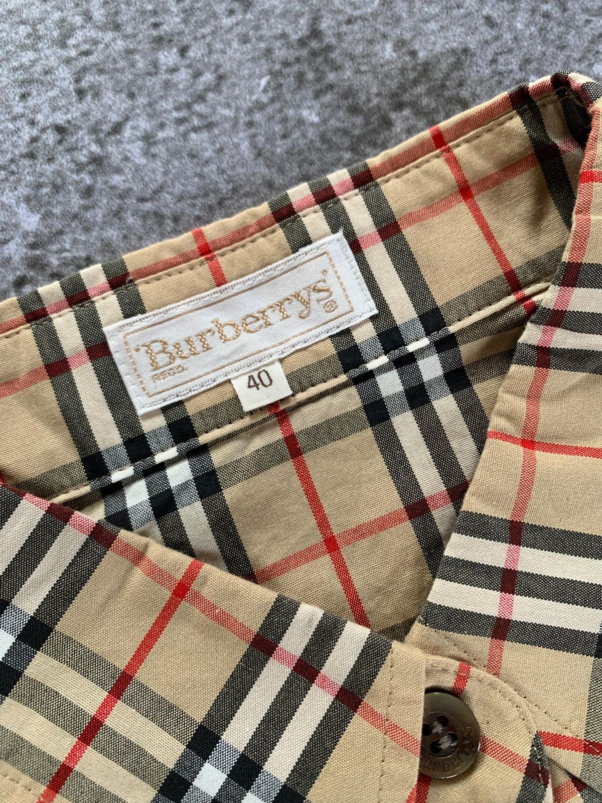 Burberry Vintage Burberrys Nova Check Button Shirt Size S / US 4 / IT 40 - 5 Thumbnail