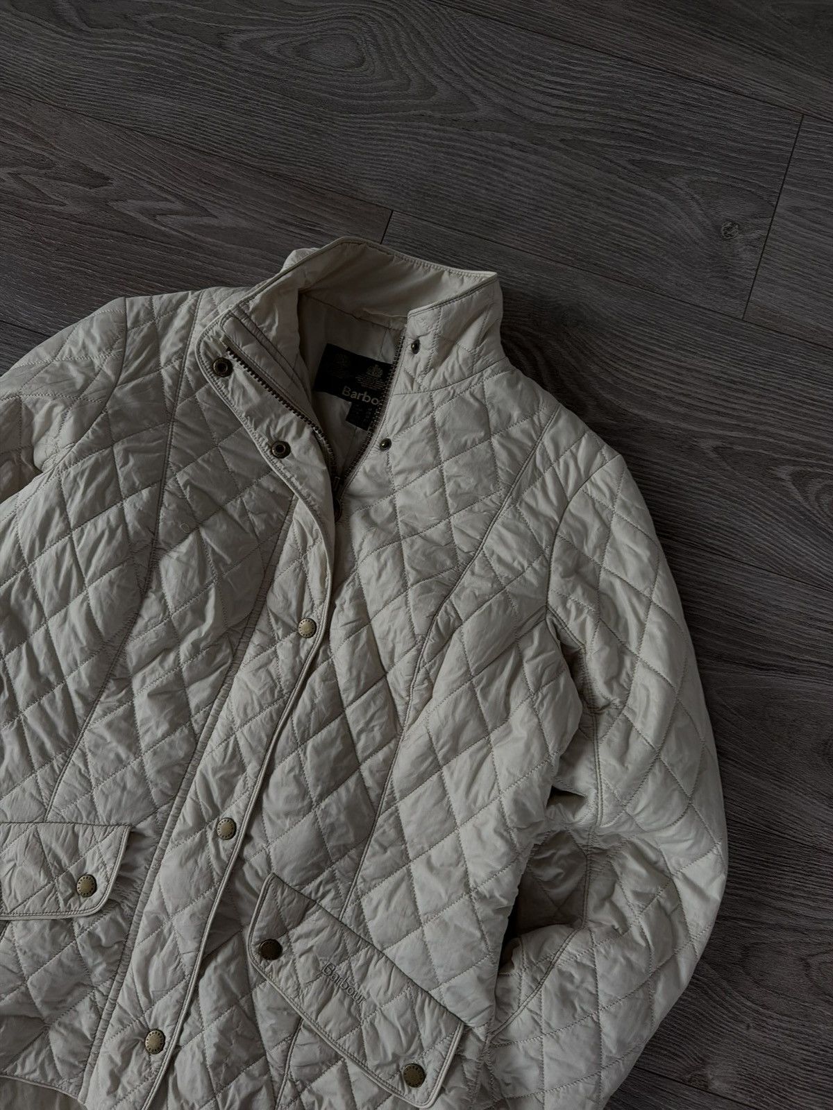 Barbour Vintage Barbour Woman’s Tarn Quilted Avant Garde Jacket Size L / US 10 / IT 46 - 13 Thumbnail