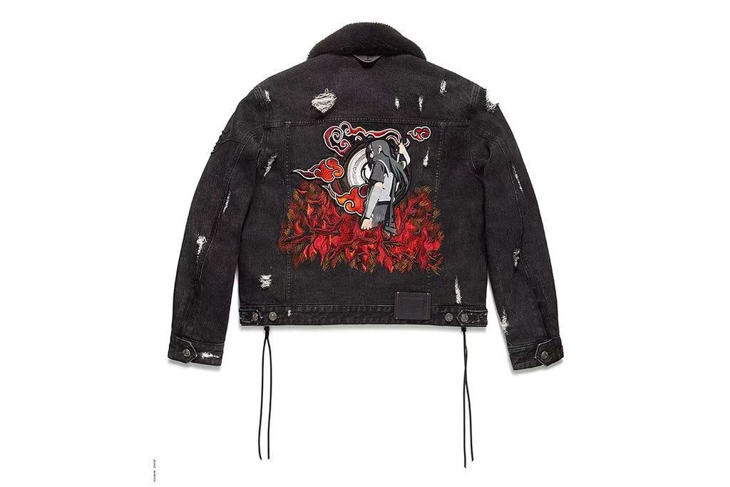 Coach Coach X Naruto Michael B Jordan Itachi Black Denim Jacket Grailed