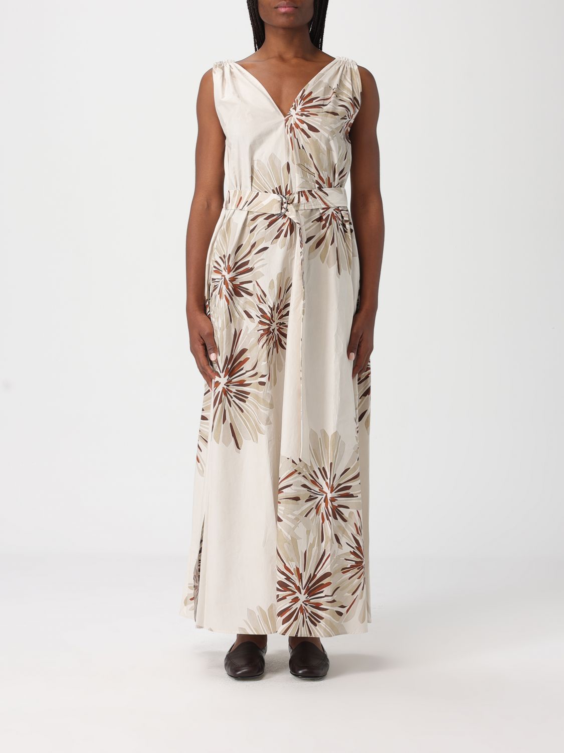 Brunello Cucinelli Brunello Cucinelli Dress Woman Beige Size M / US 6-8 / IT 42-44 - 1 Thumbnail