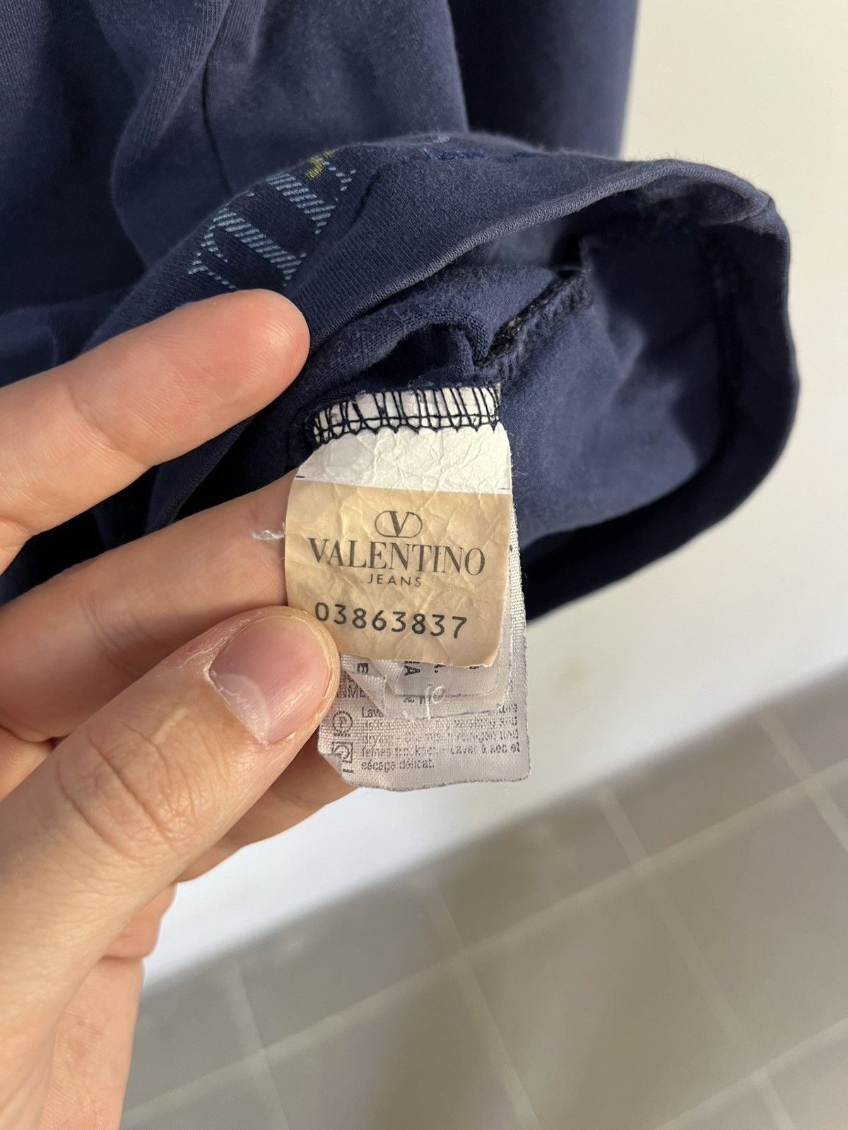 Valentino × Vintage Valentino Jeans Vintage Y2K Cotton 1/4 Zip Sweatshirt Italy Size US L / EU 52-54 / 3 - 9 Thumbnail