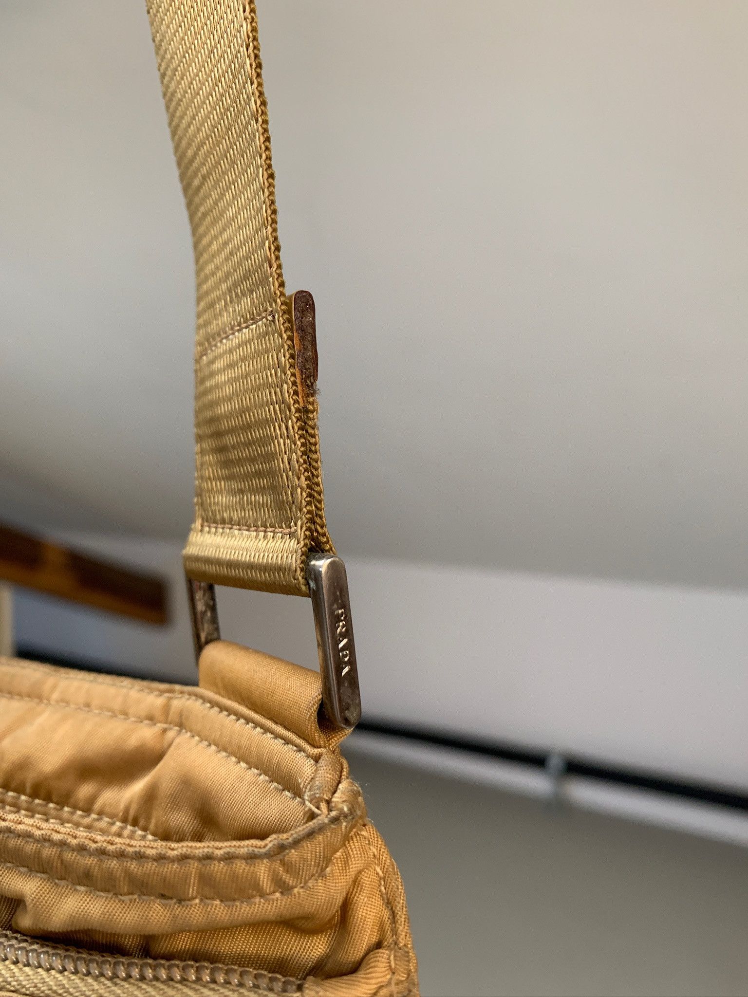 Prada Prada Nylon Messenger Bag In Golden Mustard Size ONE SIZE - 8 Thumbnail