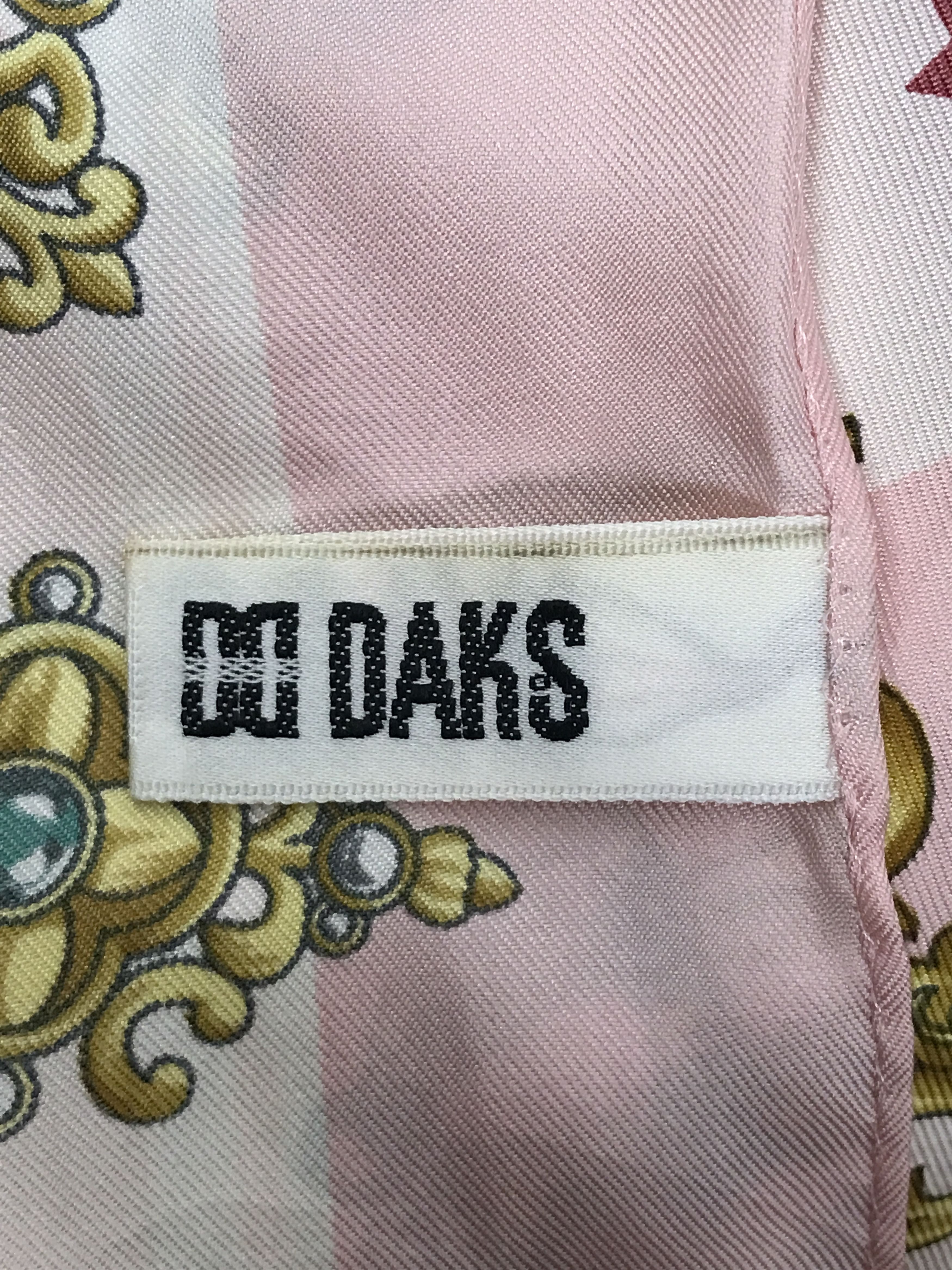 DAKS × Designer × Vintage Vintage Daks Silk Scarf Size ONE SIZE - 6 Thumbnail