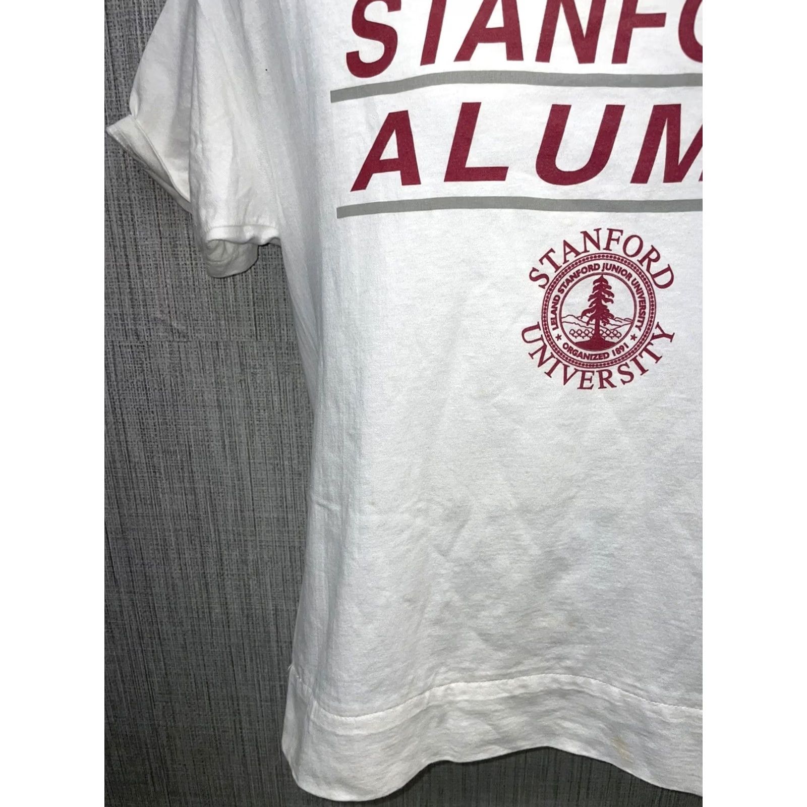 Hanes VINTAGE Hanes Stanford Alumni Graphic T-Shirt Mens M White Single Stitch VTG Graphic Stitch Shirt Men M White Stanford Alumni Hanes Woods? Size US M / EU 48-50 / 2 - 3 Thumbnail