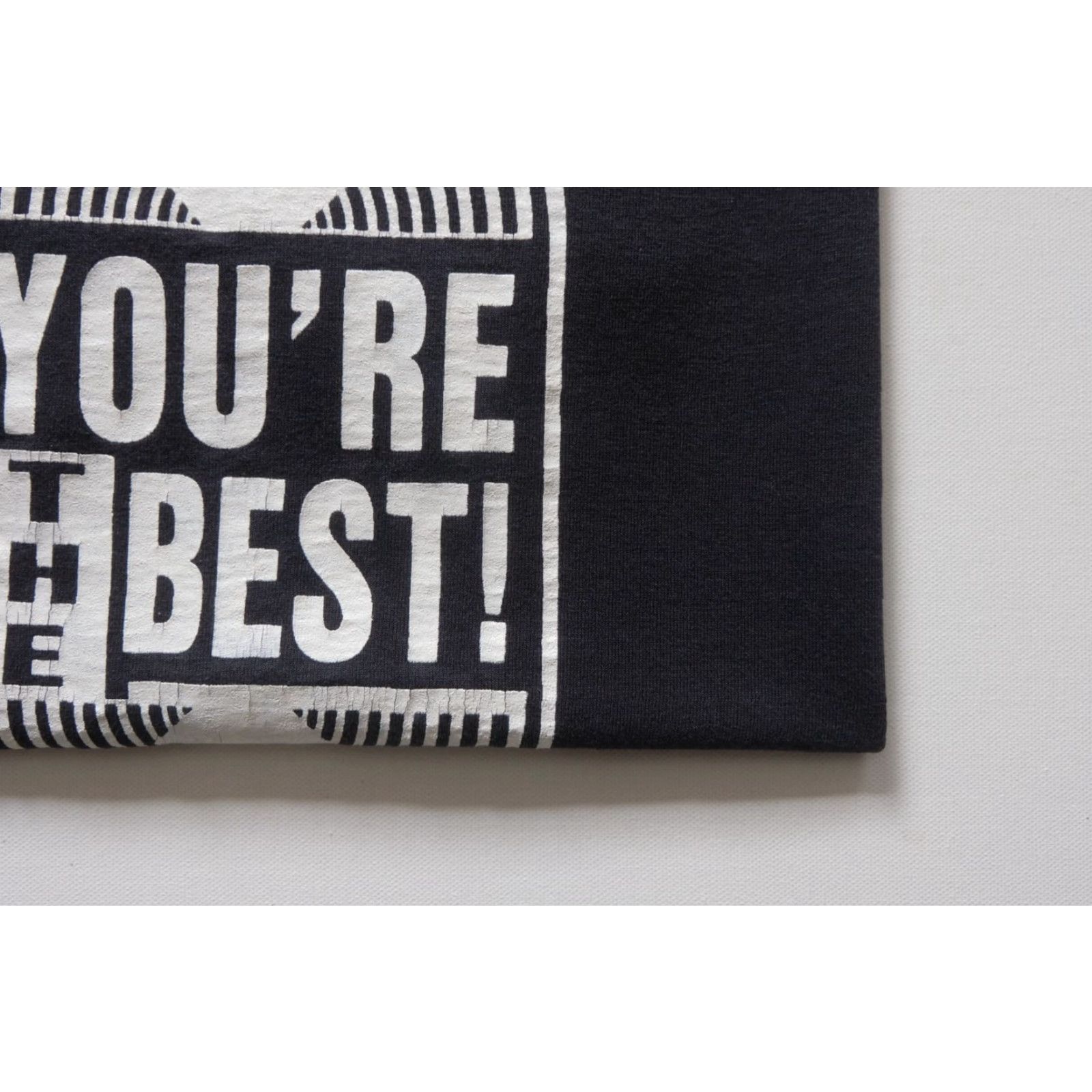 Vintage VINTAGE Screen Stars Graphic Tee Black 1980s USA MADE You Are The Best XL T Shirt Mens Boys Size US XL / EU 56 / 4 - 4 Thumbnail