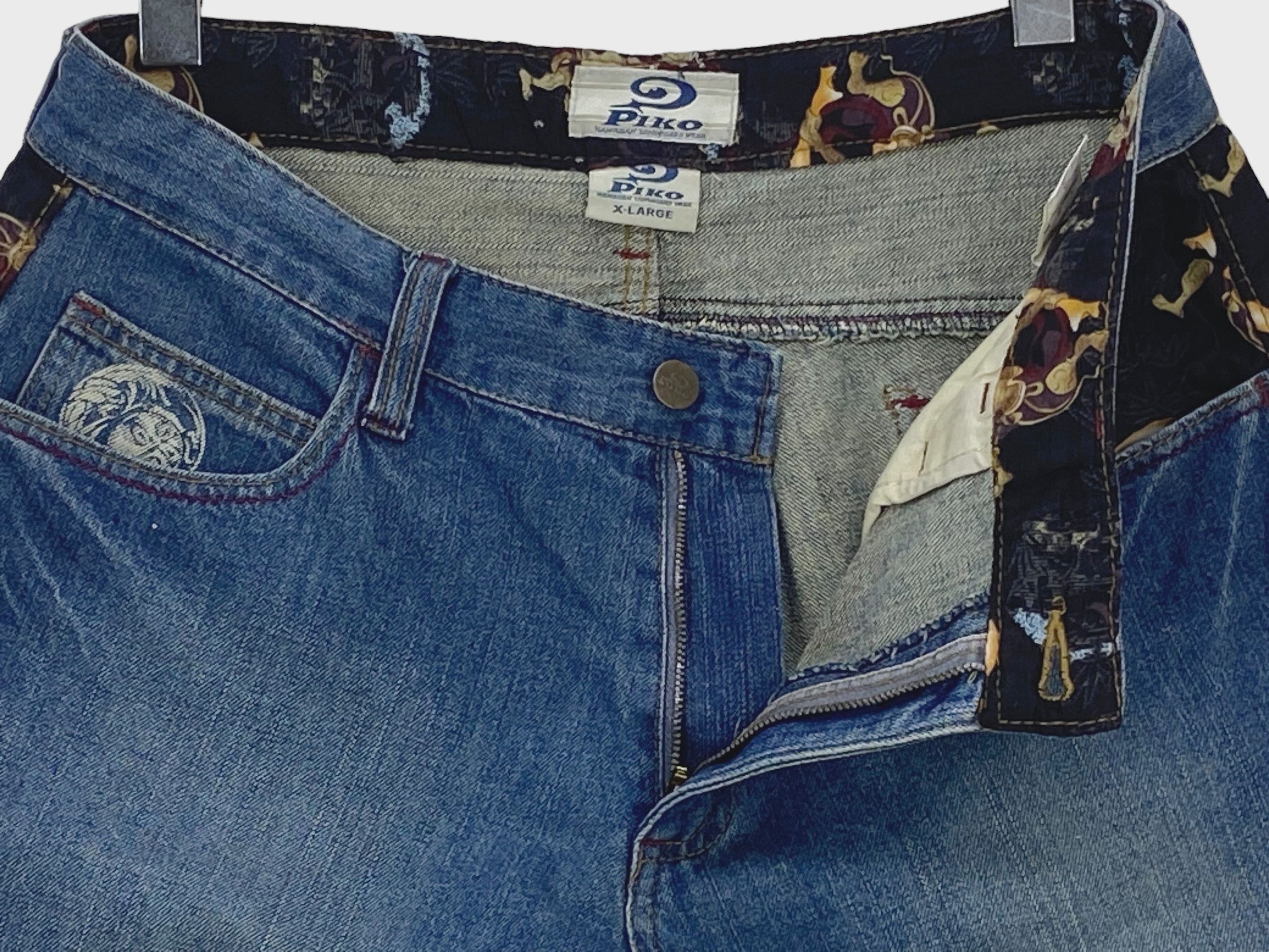 Japanese Brand Piko Short Denim Koi Sukajan Jeans Size US 32 / EU 48 - 6 Thumbnail
