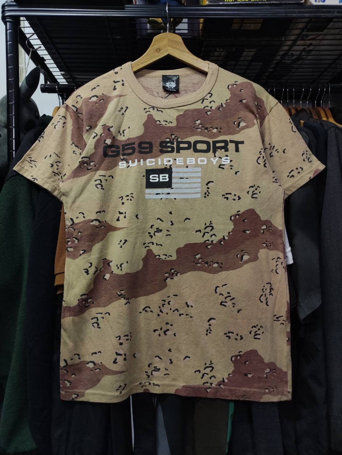Fuck The Population × G59 Records Suicideboys " G59 Sport " Parody Polo Sport Camo T-Shirt Size US M / EU 48-50 / 2 - 2 Thumbnail