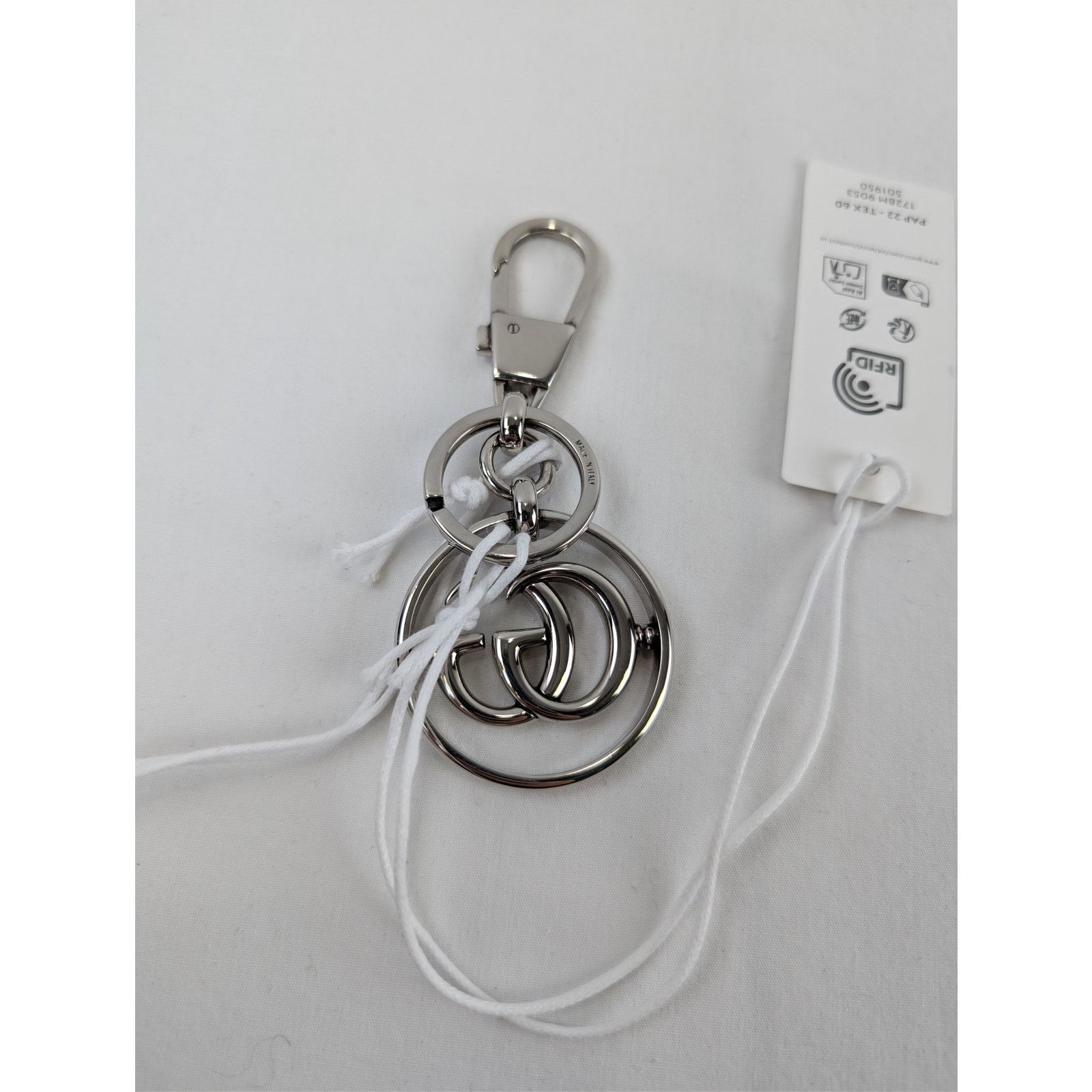 Gucci o1rshd1 Size: OS / Men's Metal Key Chain Ottone in Silver Size ONE SIZE - 5 Thumbnail