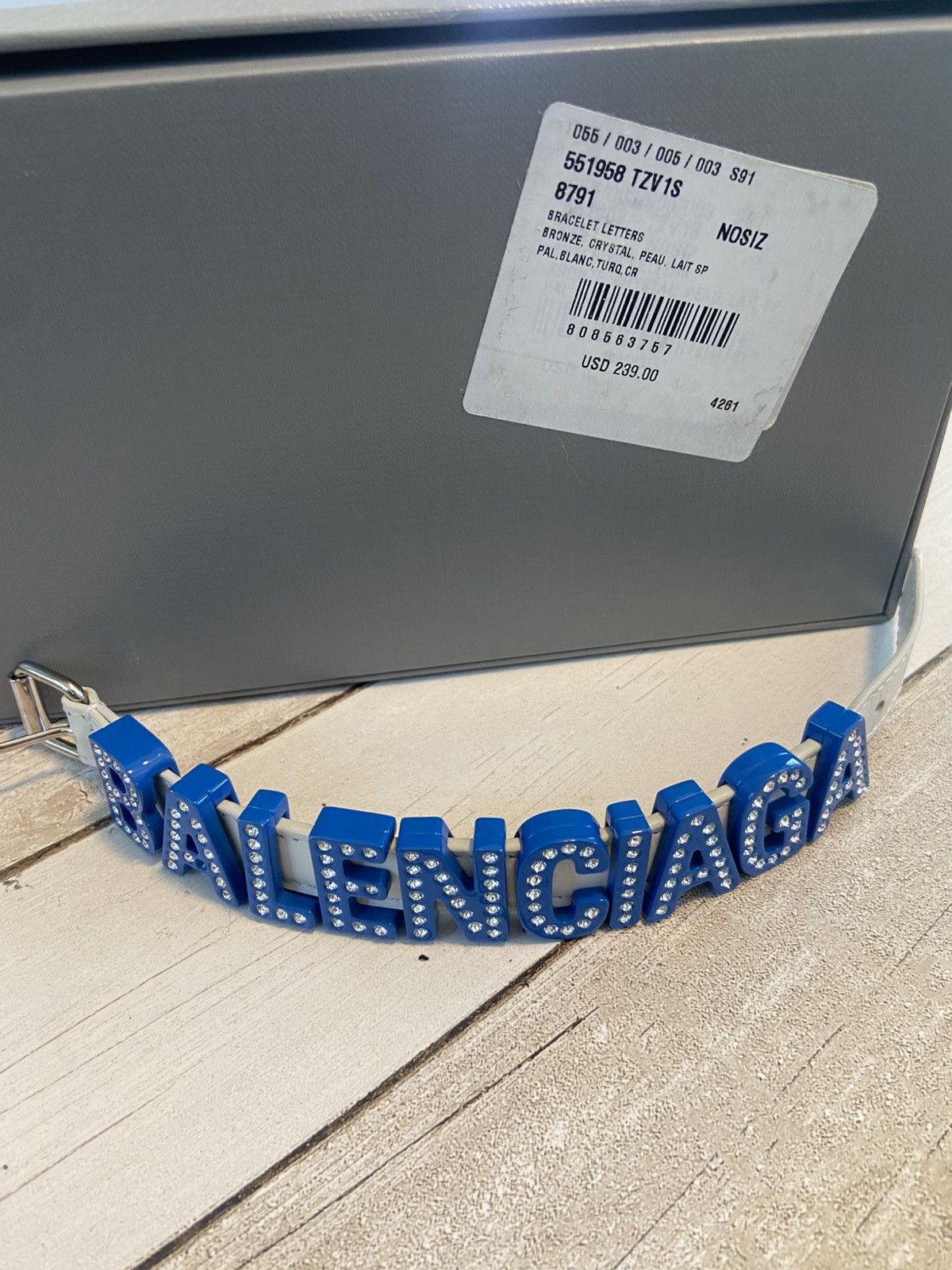 Balenciaga Balenciaga rhinestone belt bracelet Size ONE SIZE - 6 Thumbnail