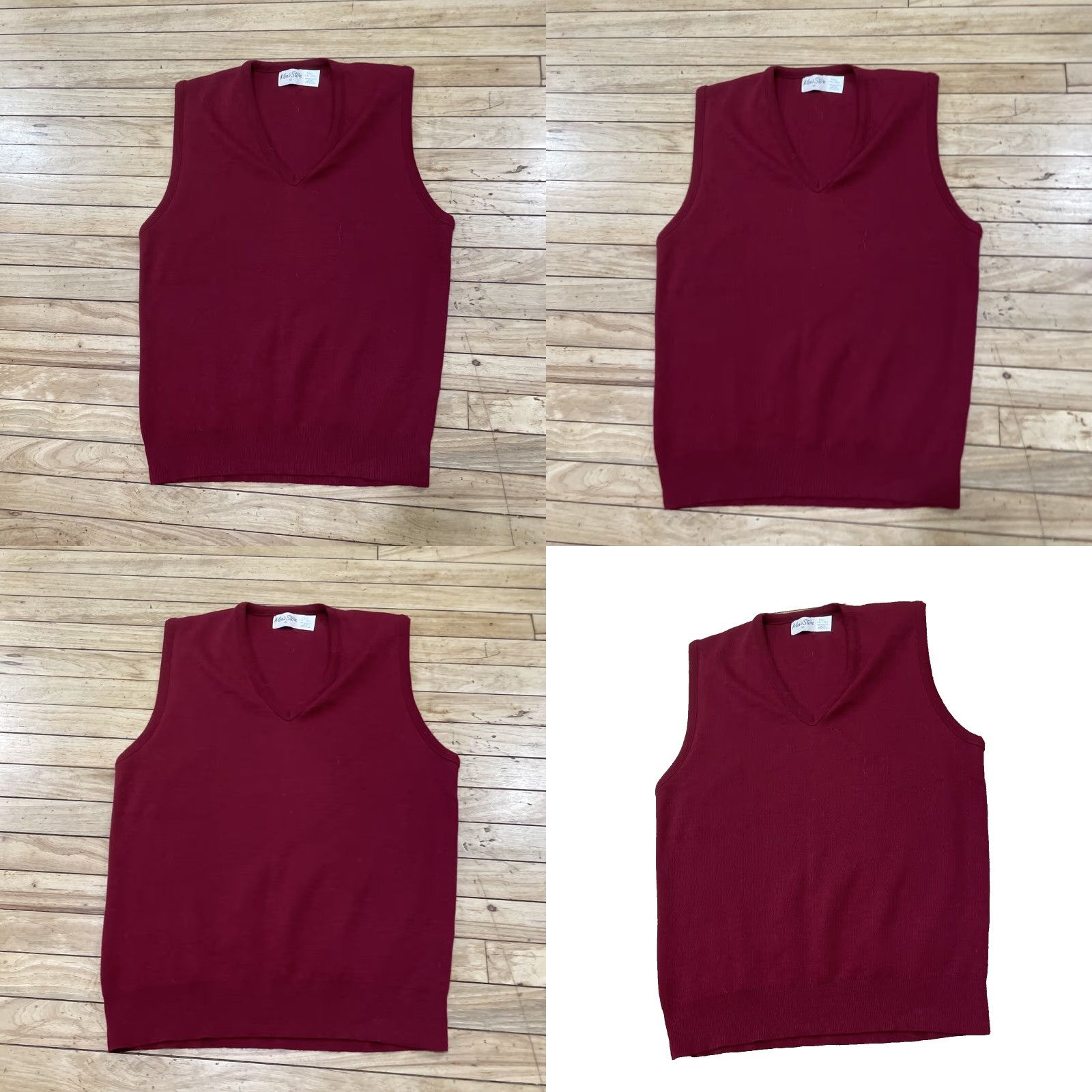 Layer 8 VINTAGE Mens Store 1970s Vest Men L Tall Red Made USA Acrylic Knit Layer Capsule Vest Size US L / EU 52-54 / 3 - 9 Thumbnail