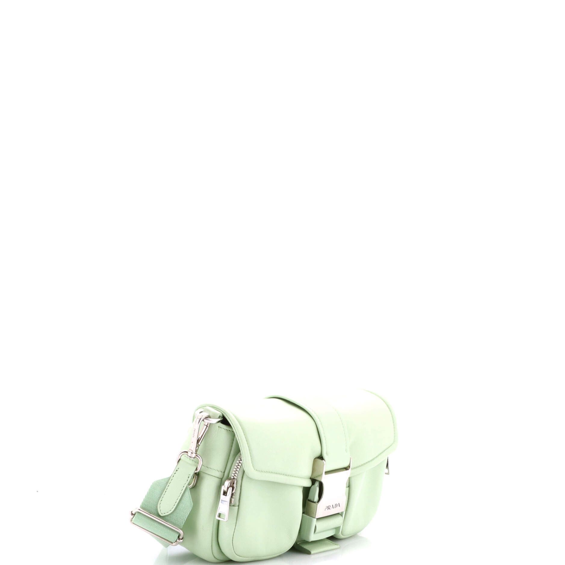 Prada Padded Buckle Crossbody Bag Nappa Leather Small Size ONE SIZE - 1 Thumbnail