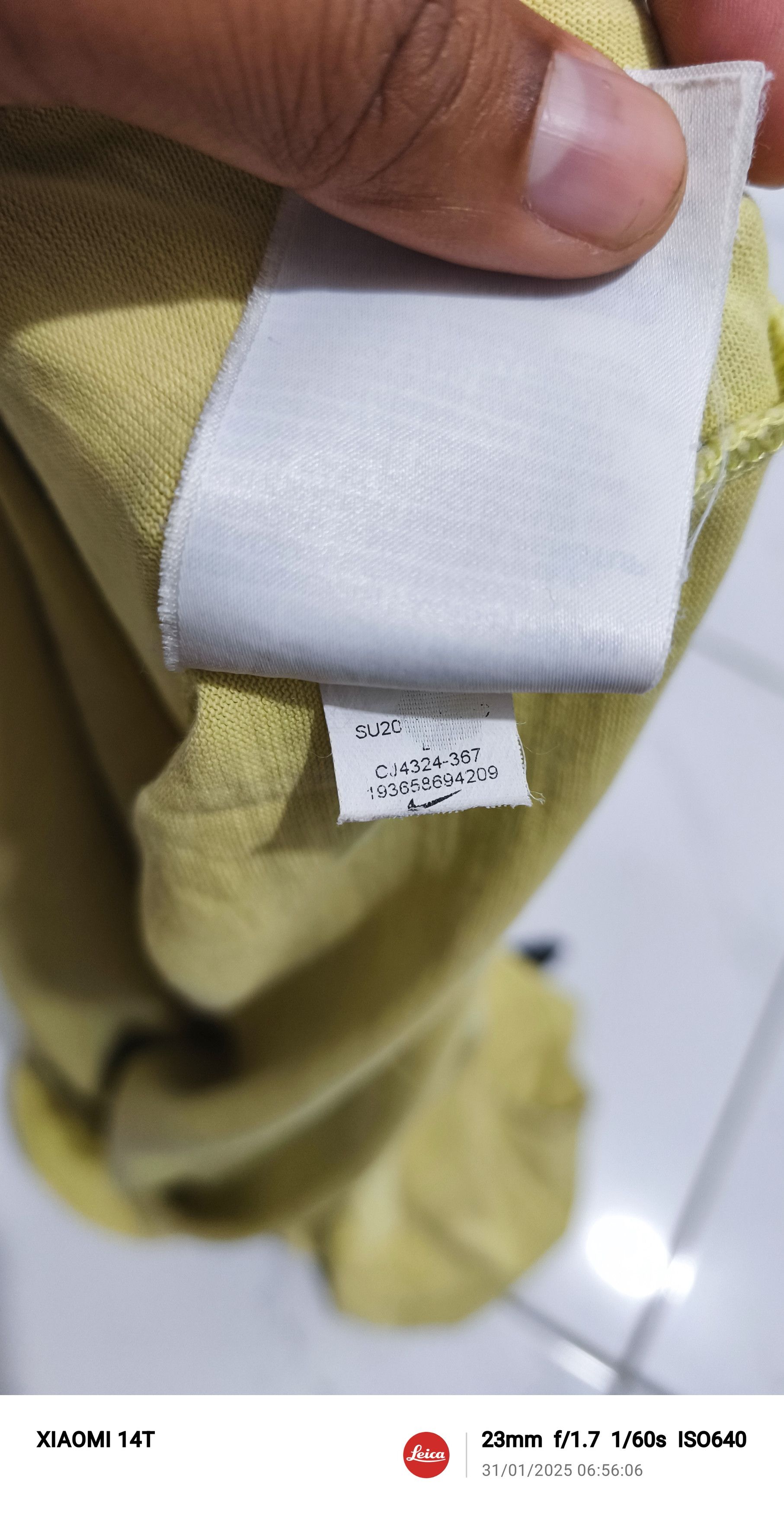 Nike Shirts NIKE POCKET LEMON Size US L / EU 52-54 / 3 - 5 Thumbnail