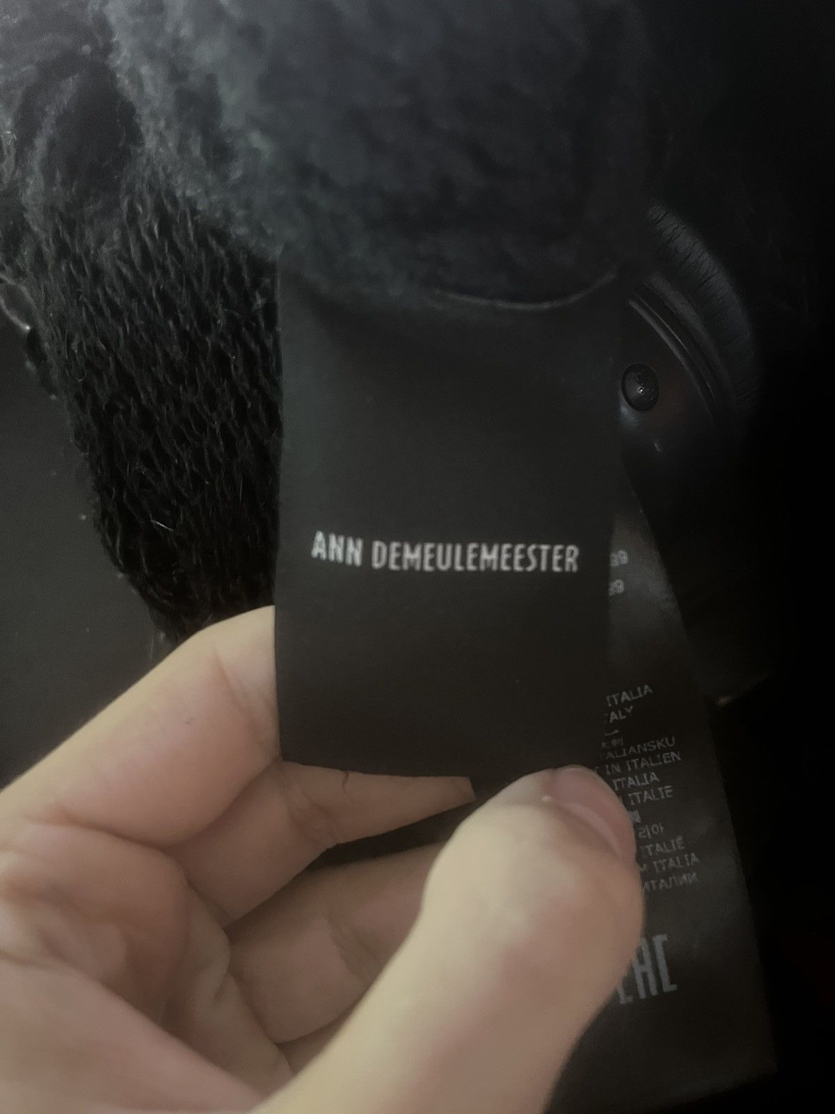 Ann Demeulemeester × Japanese Brand Ann Demeulemeester Black and Blue Knit Size US M / EU 48-50 / 2 - 7 Thumbnail