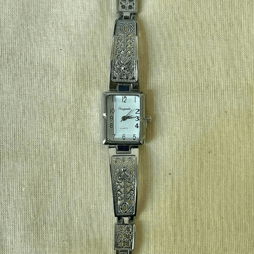 Jewelry 2000s vintage rectangle stainless steel quartz luxury watch Size ONE SIZE - 5 Thumbnail