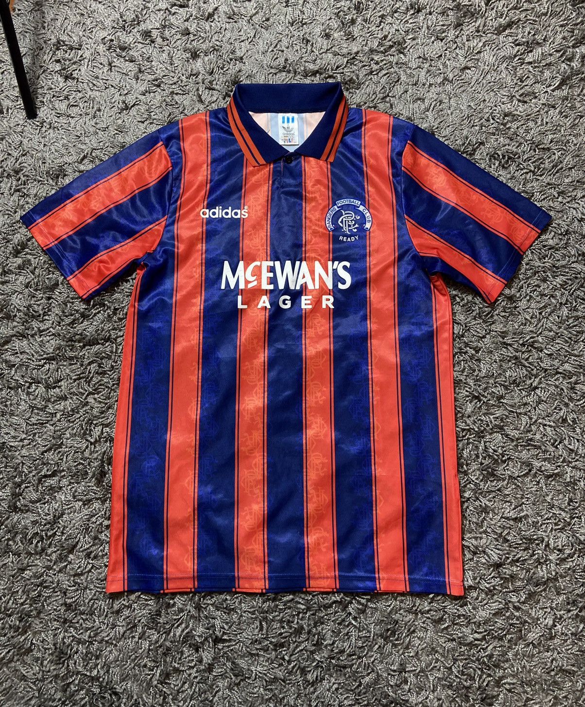 RANGERS FOOTBALL CLUB VINTAGE 00s BLOCK CORE ADULT SHIRT
