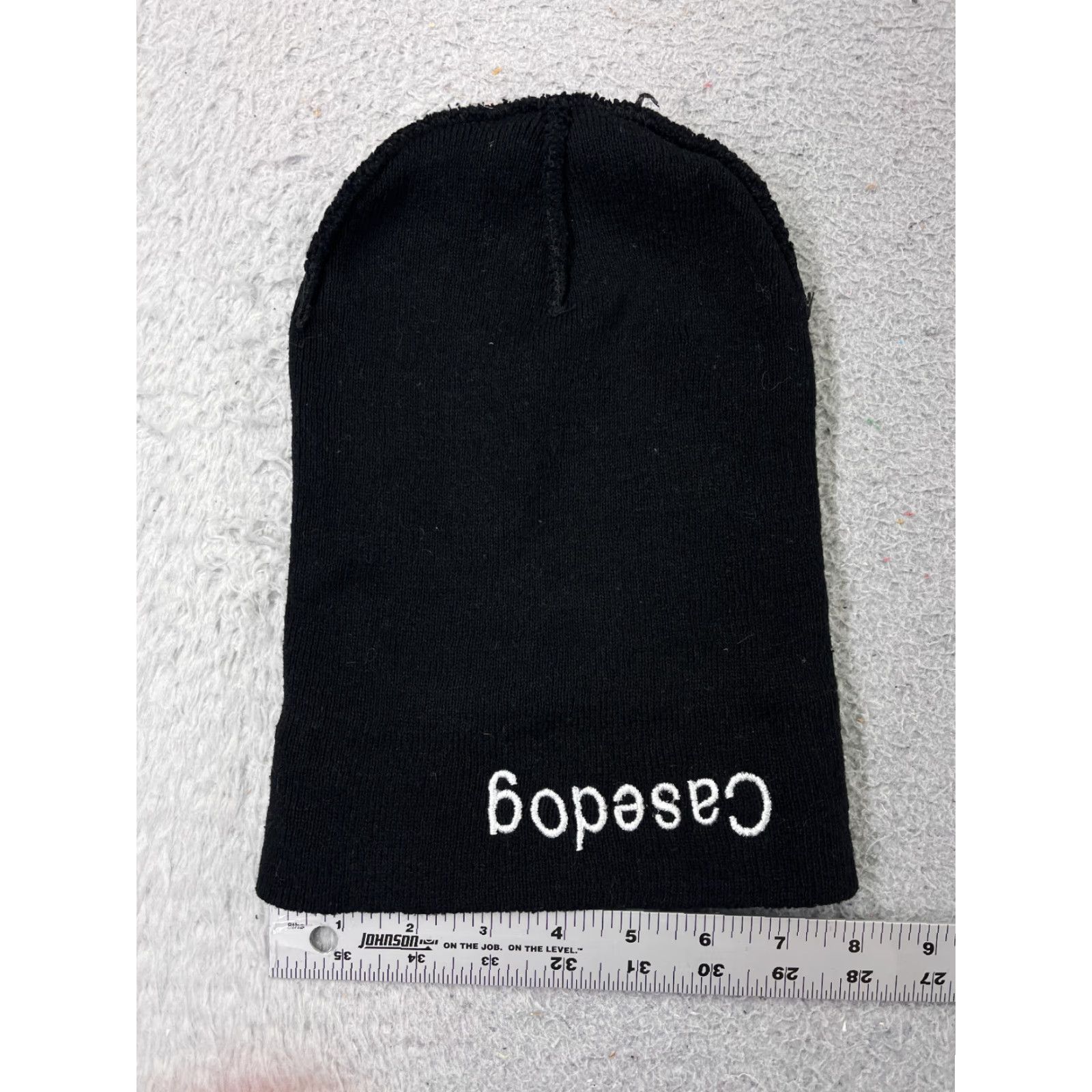Vintage Casedog Beanie Toque Black One Size Adult Knit Polyester Blend Unisex Skate Hat/Beanie Mens Womens Teens Boys Girls Outdoor Casual Size ONE SIZE - 4 Thumbnail