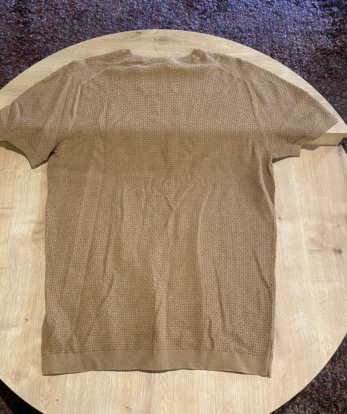 Massimo Dutti Massimo Dutti Textured Knit T-Shirt Size US XL / EU 56 / 4 - 8 Thumbnail