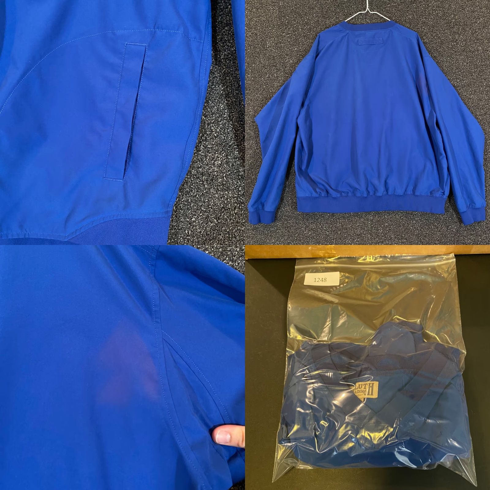 CO Duluth Trading Co Pullover Mens XL Blue V-Neck Pockets Lightweight Long Sleeve Size US XL / EU 56 / 4 - 8 Thumbnail