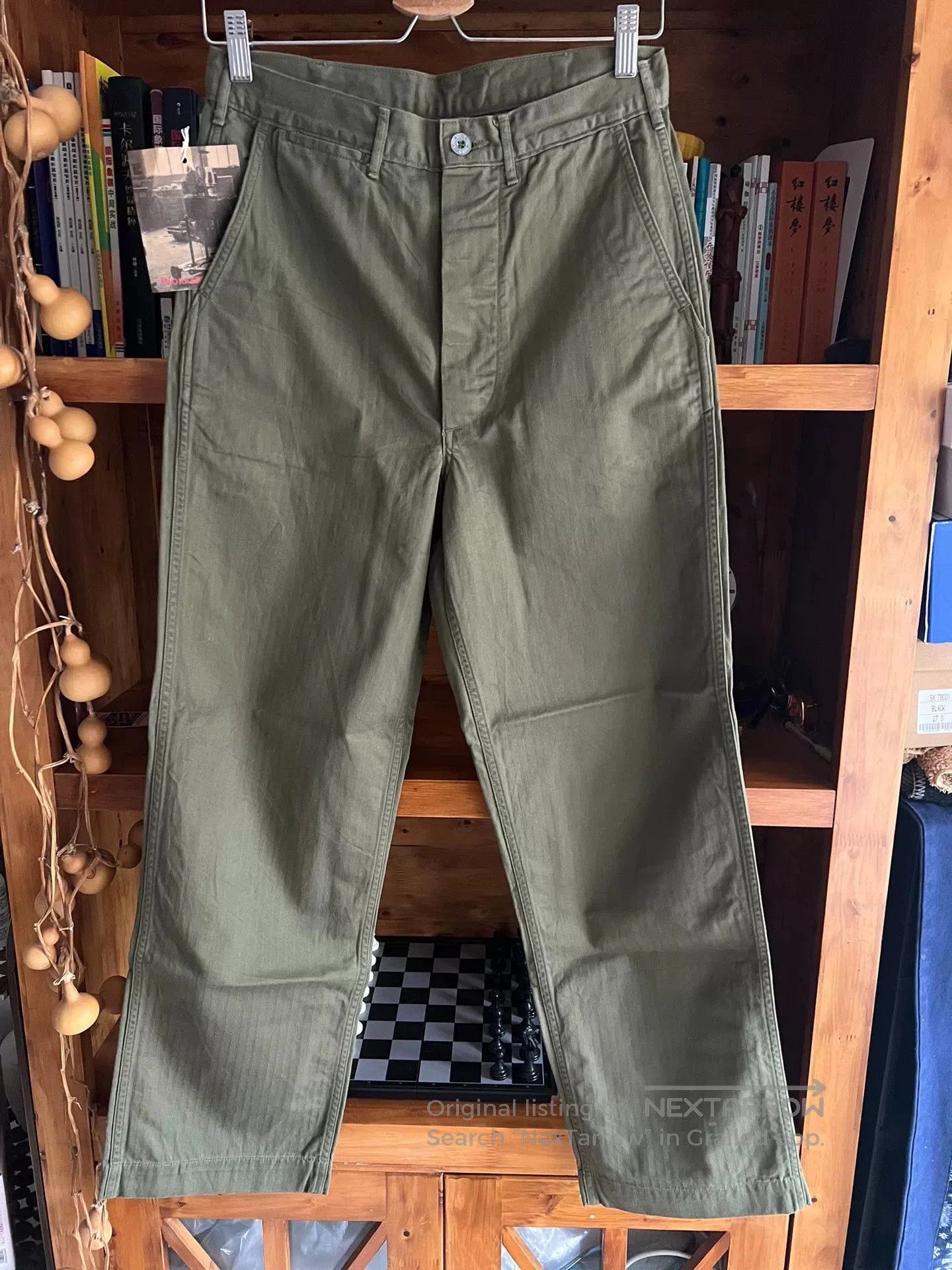 Japanese Brand workers japan military style green pants. Size US 30 / EU 46 - 1 Thumbnail