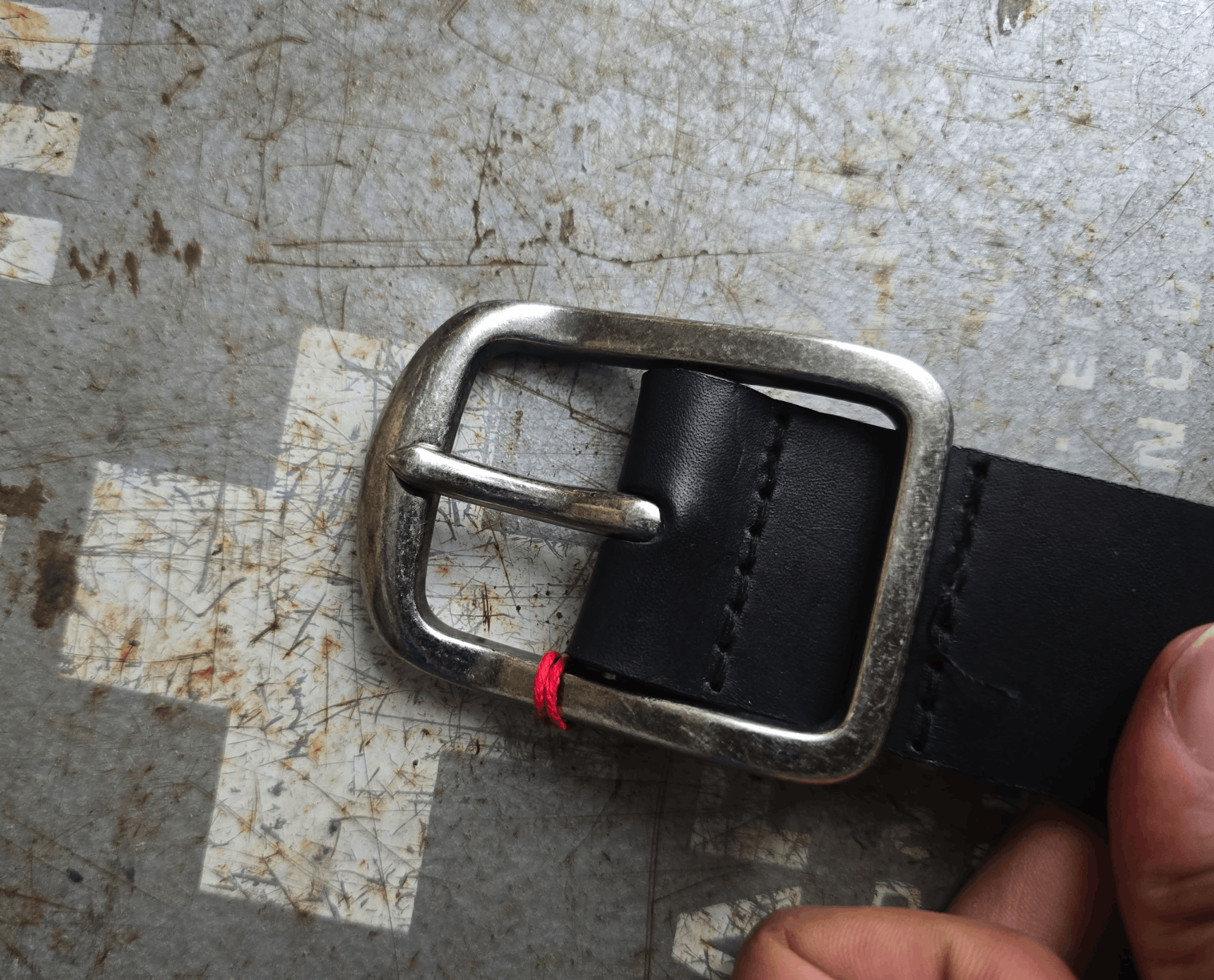 Naked & Famous Thick Belt - 7mm Bovine Leather Size 30 - 6 Thumbnail
