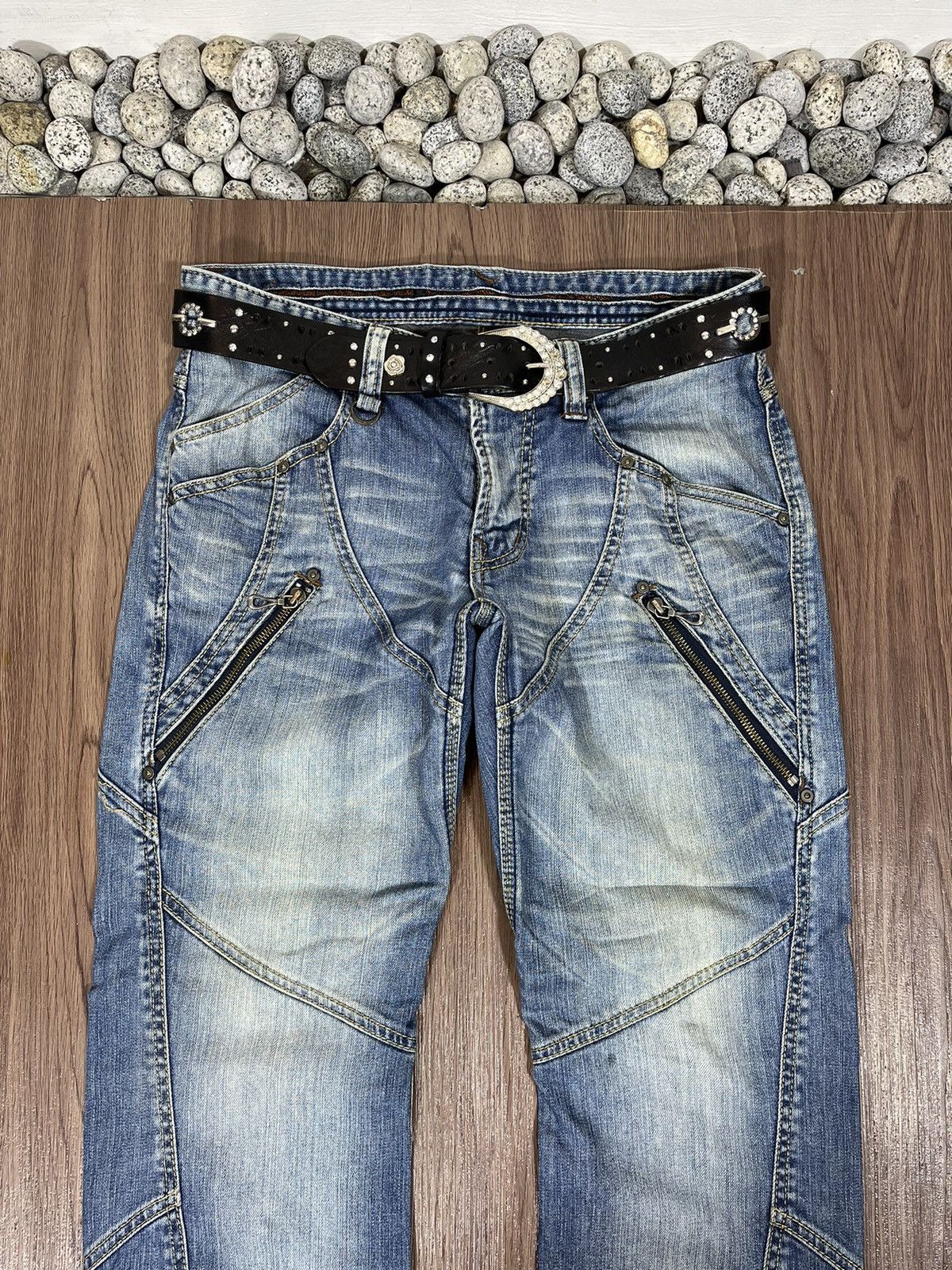 Japanese Brand × Nicole Club Nicole Club For Men Patchwork Jeans Size US 33 - 3 Thumbnail