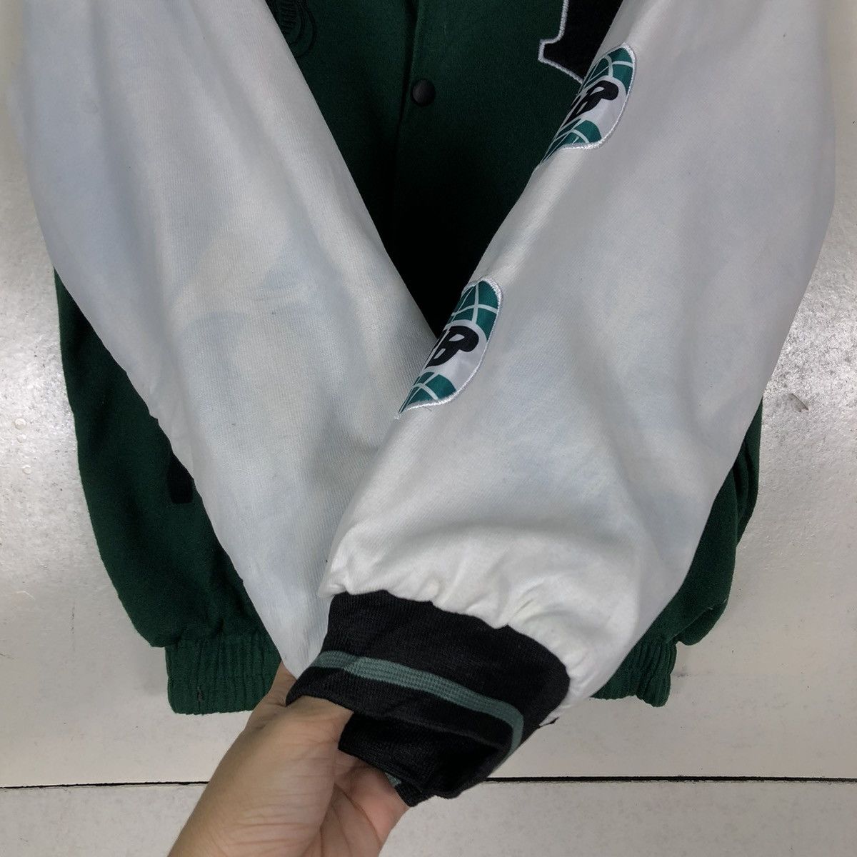 Japanese Brand 🔥Varsity Bomber Jacket Big Logo Alphabet B Japan Size US M / EU 48-50 / 2 - 15 Thumbnail
