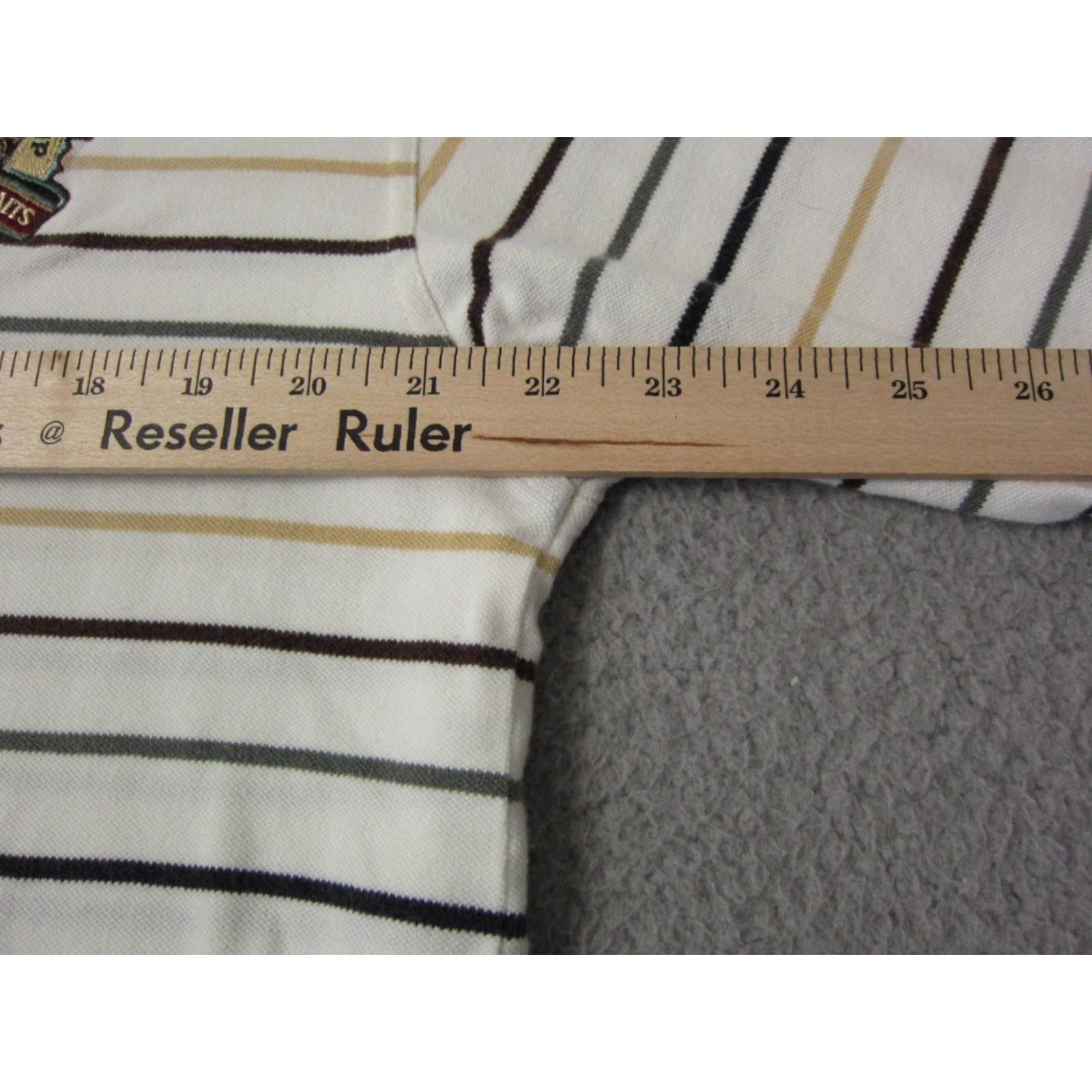 PGA Tour VINTAGE PGA TOUR Polo Shirt Mens Adult M White Striped 90s Outdoor Logo Athletic Short Sleeve Club Shirt Size US M / EU 48-50 / 2 - 7 Thumbnail