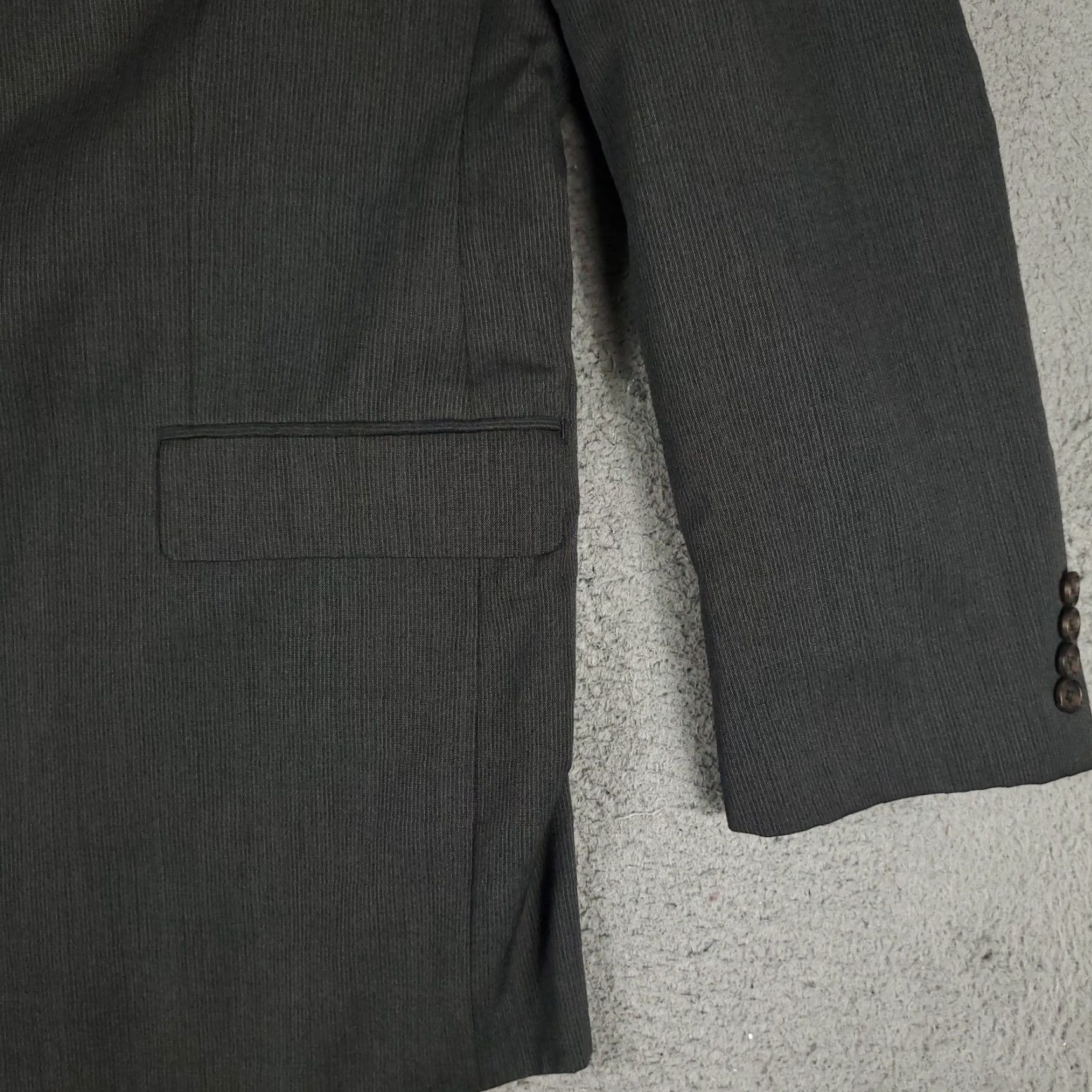 Ralph Lauren Ralph Lauren Blazer Gray Striped Wool Regular Fit Adult Size 44 L Classic Mens Size 44R - 4 Thumbnail