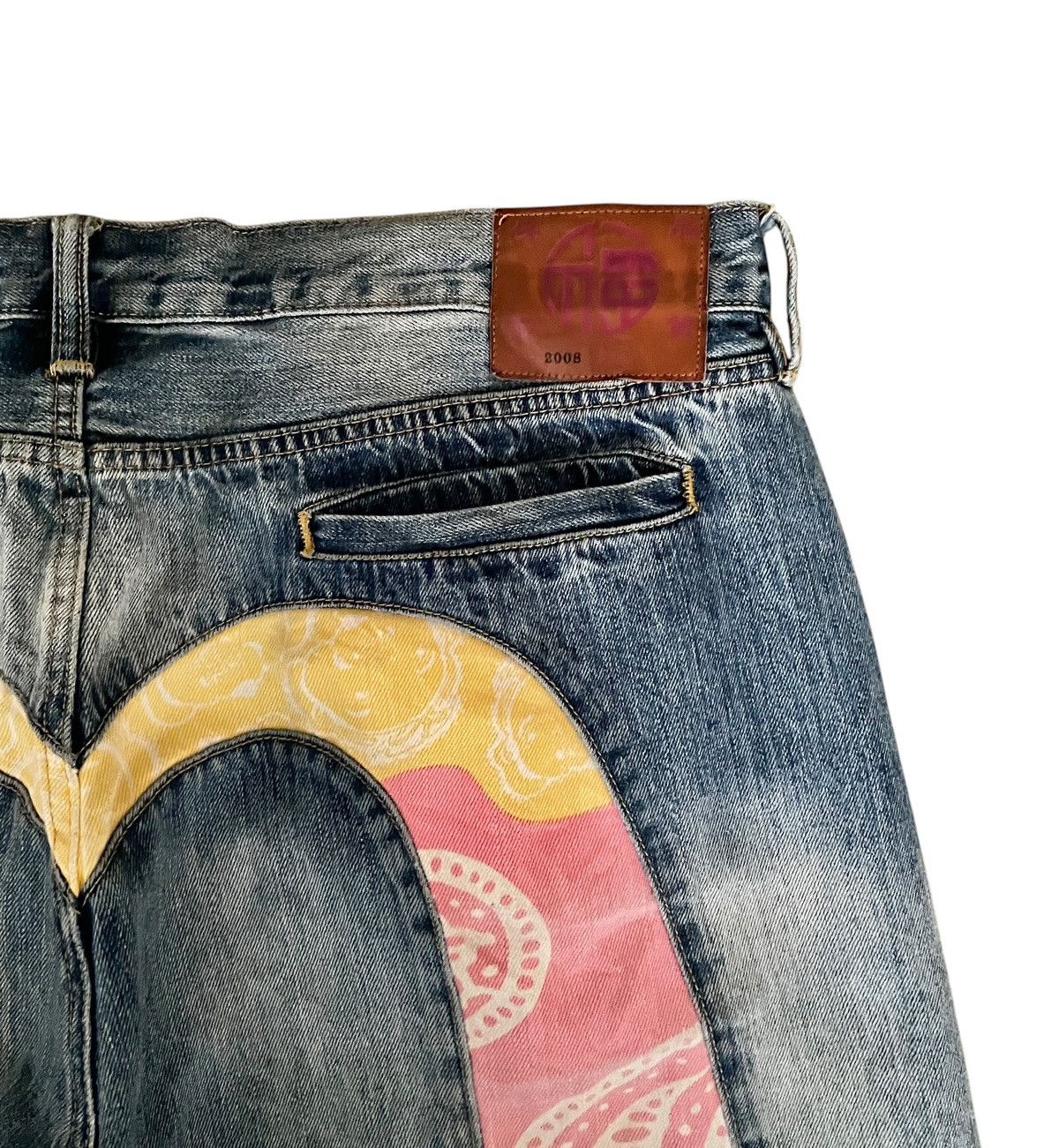 Japanese Brand Rare Vintage Japanese Brand Peacock Patchwork Jeans 2000s Size US 40 / EU 56 - 4 Thumbnail