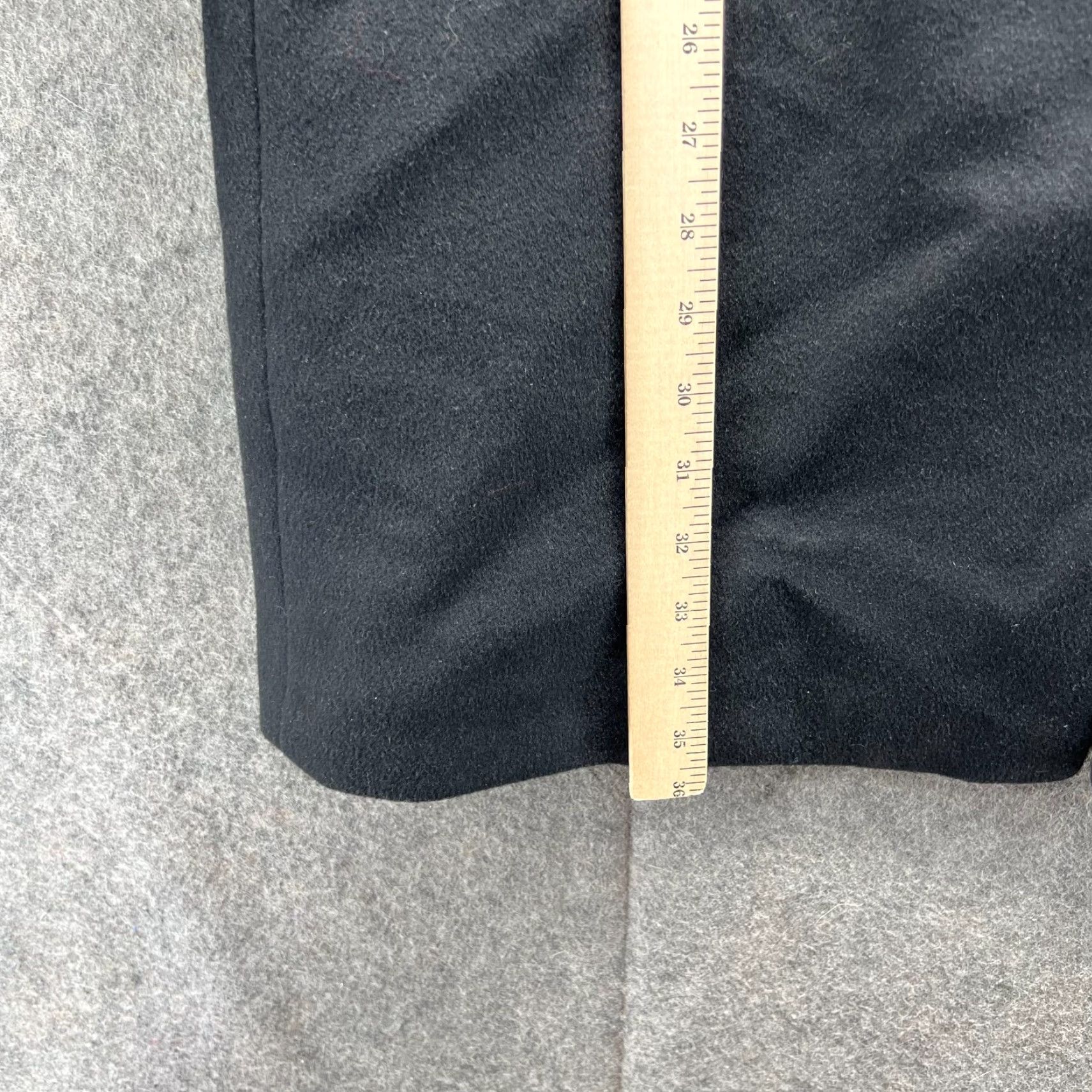 Ralph Lauren VINTAGE Lauren Ralph Lauren Trench Coat Jacket Womens 14 Black Label Wool Long Sleeve Button Logo All Seasons Fall Winter Spring，以 Size XL / US 12-14 / IT 48-50 - 3 Thumbnail