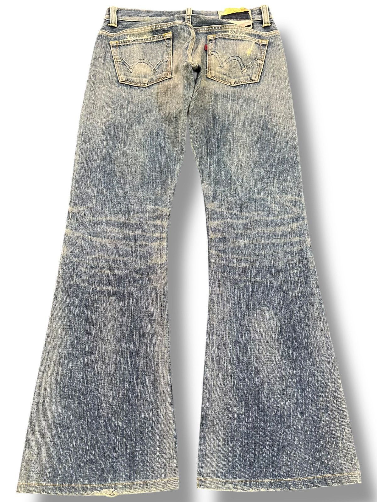 Edwin × Le Grande Bleu (L.G.B.) Vintage Edwin 503 Flare Bell Bottom Denim Size US 30 / EU 46 - 5 Thumbnail