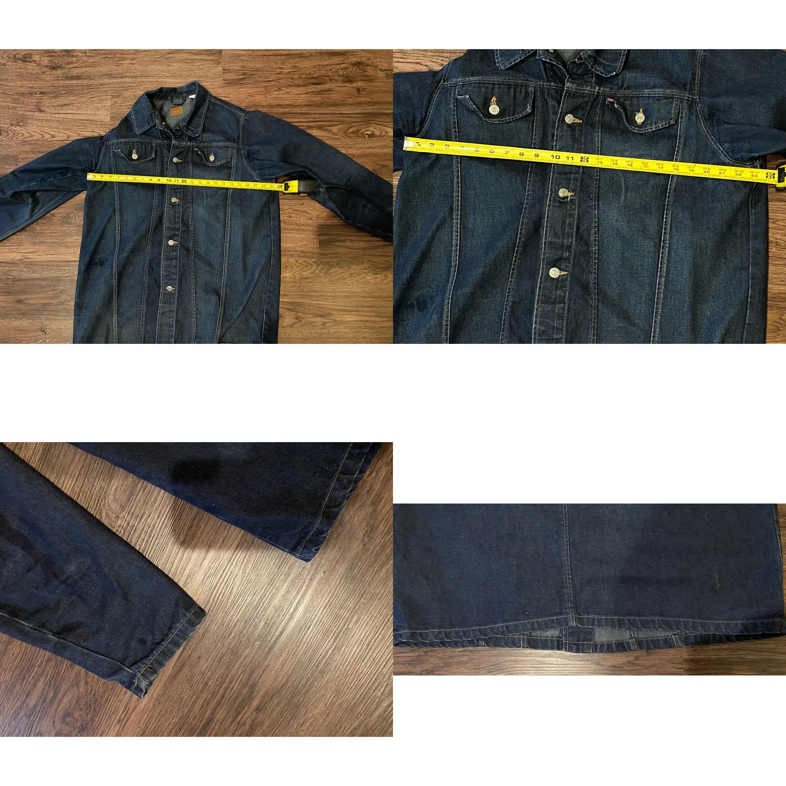 Vintage VINTAGE Levis Lot 53 Unisex Adult Jean Jacket Blue Buttons Distressed Red Tag XL Jacket Mens Size US 36 / EU 52 - 8 Thumbnail