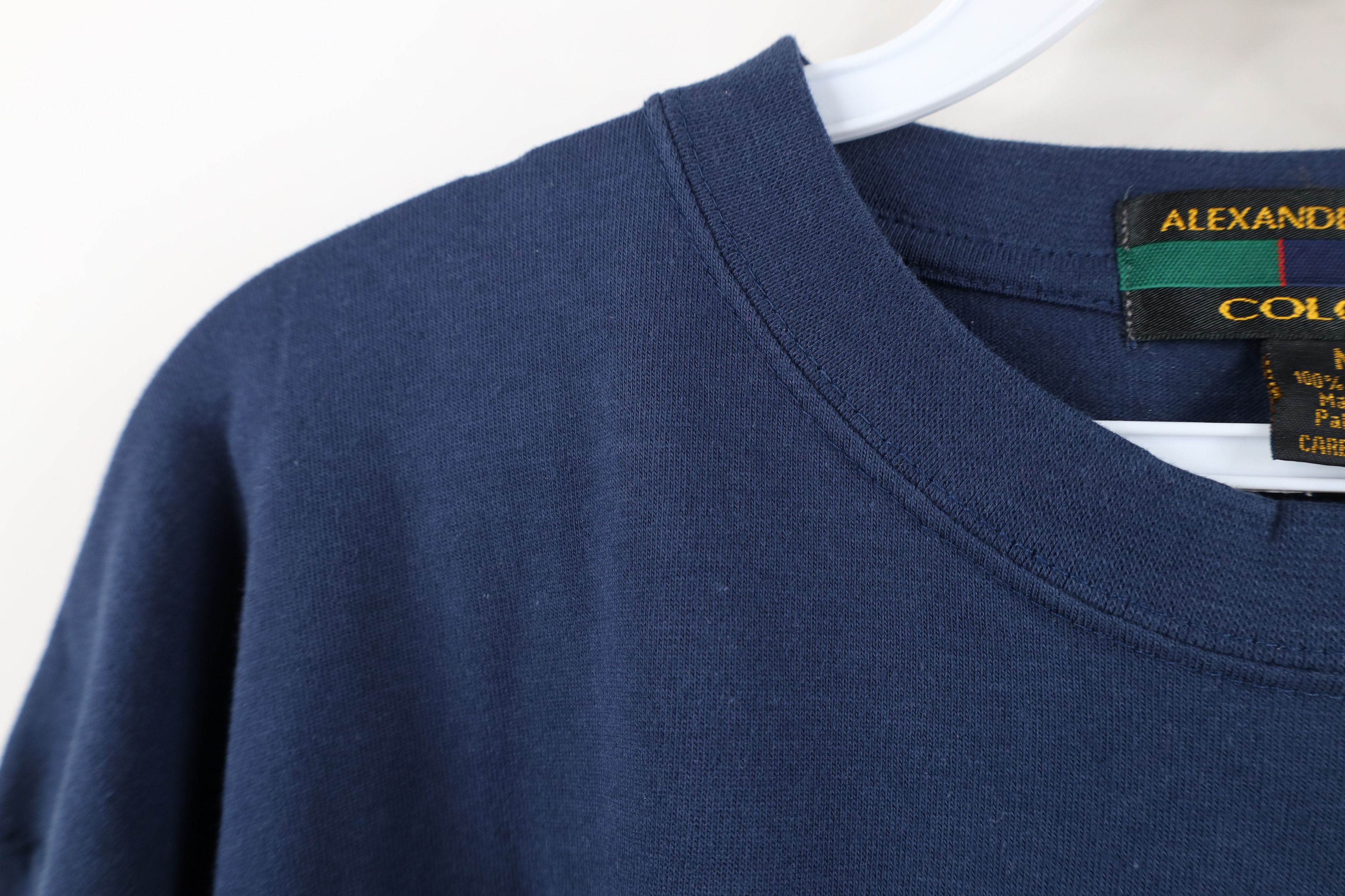 Vintage Vintage 90s Y2K Streetwear Baggy Pocket T-Shirt Navy Cotton Size US M / EU 48-50 / 2 - 7 Thumbnail