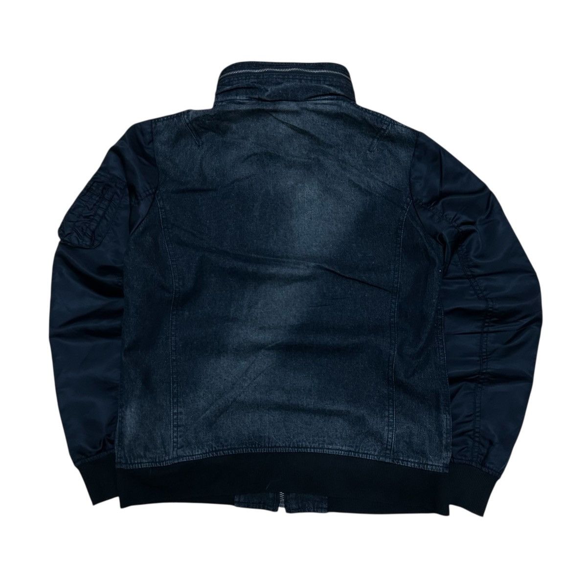 In The Attic Vintage Japanese In The Attic Hybrid Denim Bomber Jacket Size US M / EU 48-50 / 2 - 2 Thumbnail