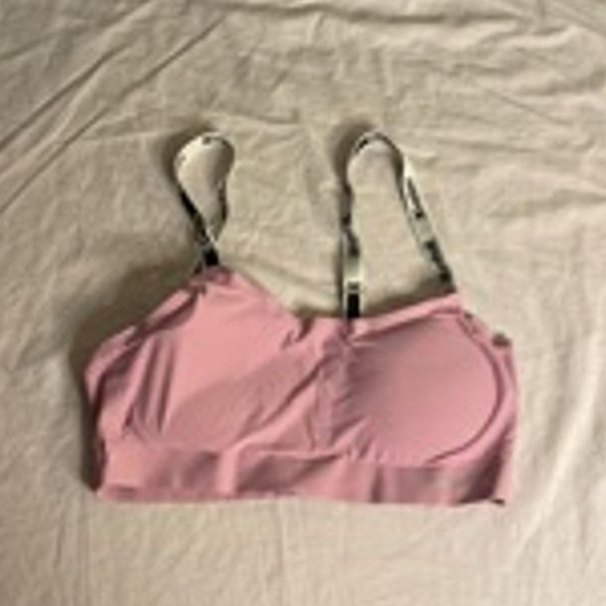 Hurley Pink Logo Strap Bralette Hurley Stretchy Sports Lounge Top S Size ONE SIZE - 3 Thumbnail