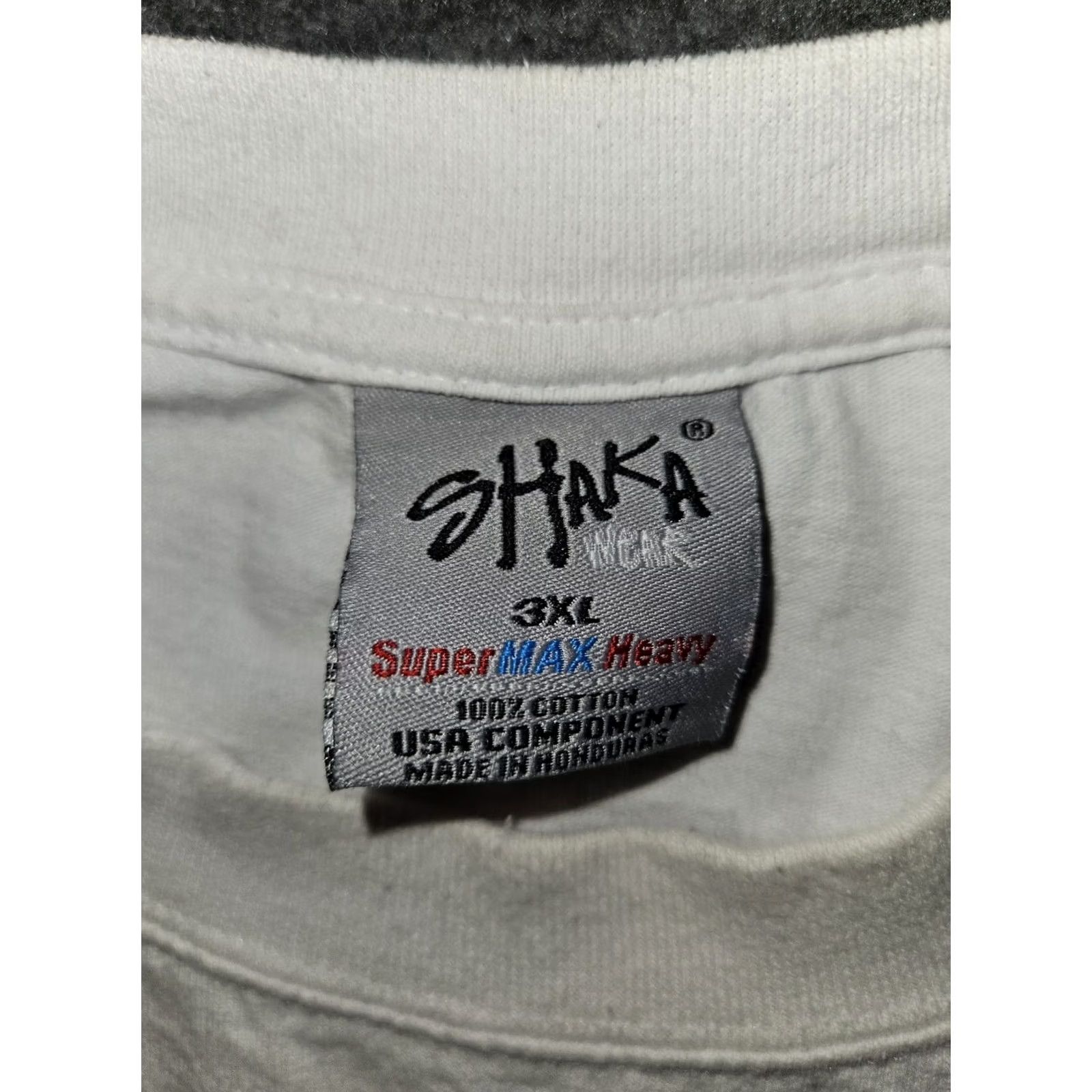 Vintage Shaka Wear T-Shirt Graphic Print Men's 3XL White I Am Hip Hop Shirt Hip Hop Logo Crew Neck Short Sleeve Mens 3XL White Graphic Print Size US XXL / EU 58 / 5 - 2 Thumbnail