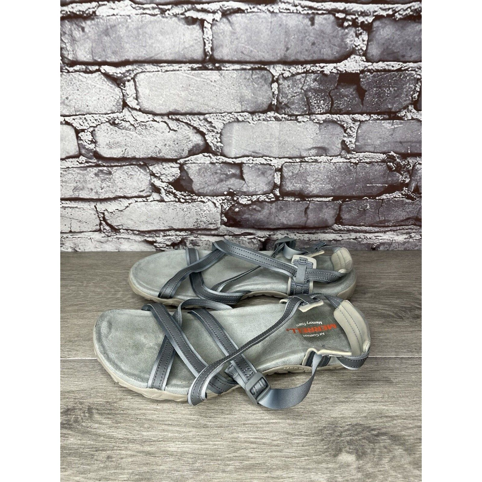 Merrell Merrell Terran Ivy Lattice J94990 Monument Gray Strappy Sand Size US 10 / IT 40 - 18 Thumbnail