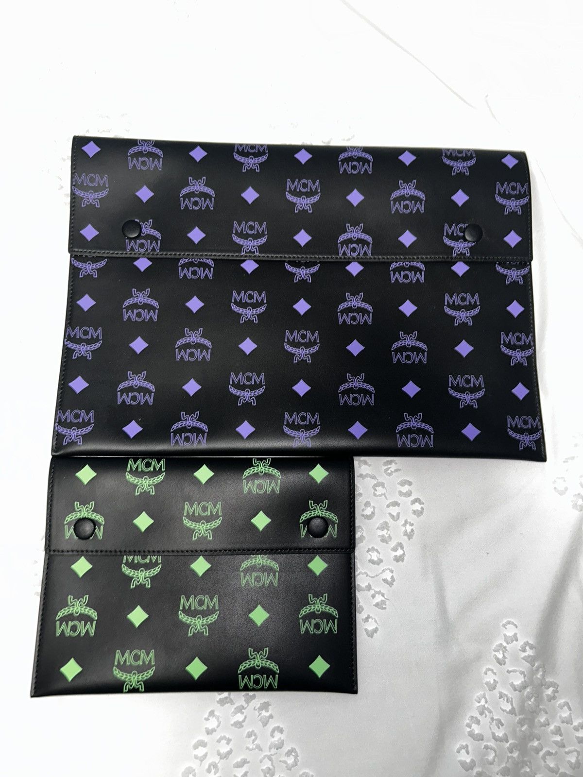 MCM MCM POUCH TRIO IN COLOR SPLASH LOGO Size ONE SIZE - 2 Thumbnail