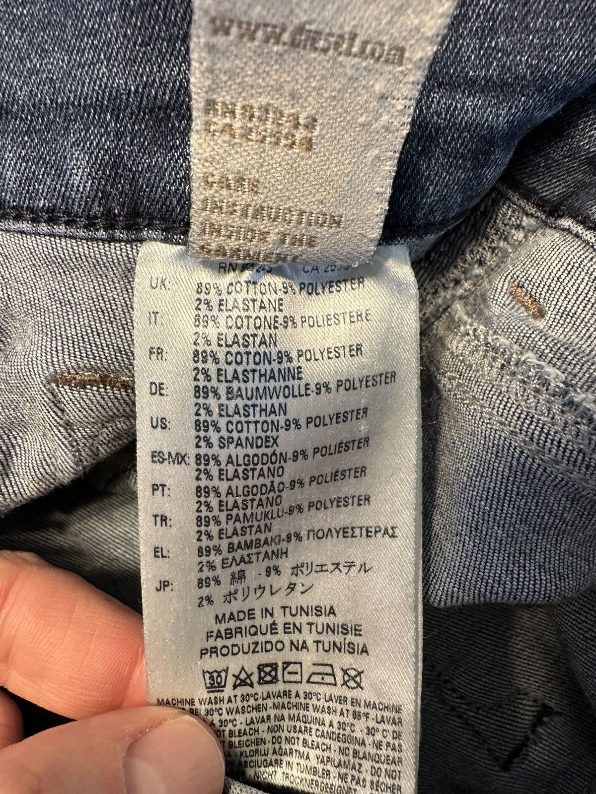 Diesel Women's Diesel Livier Jeans Sz 30”x32”Hemmed Stretch Jegging Size 30" / US 8 / IT 44 - 12 Thumbnail