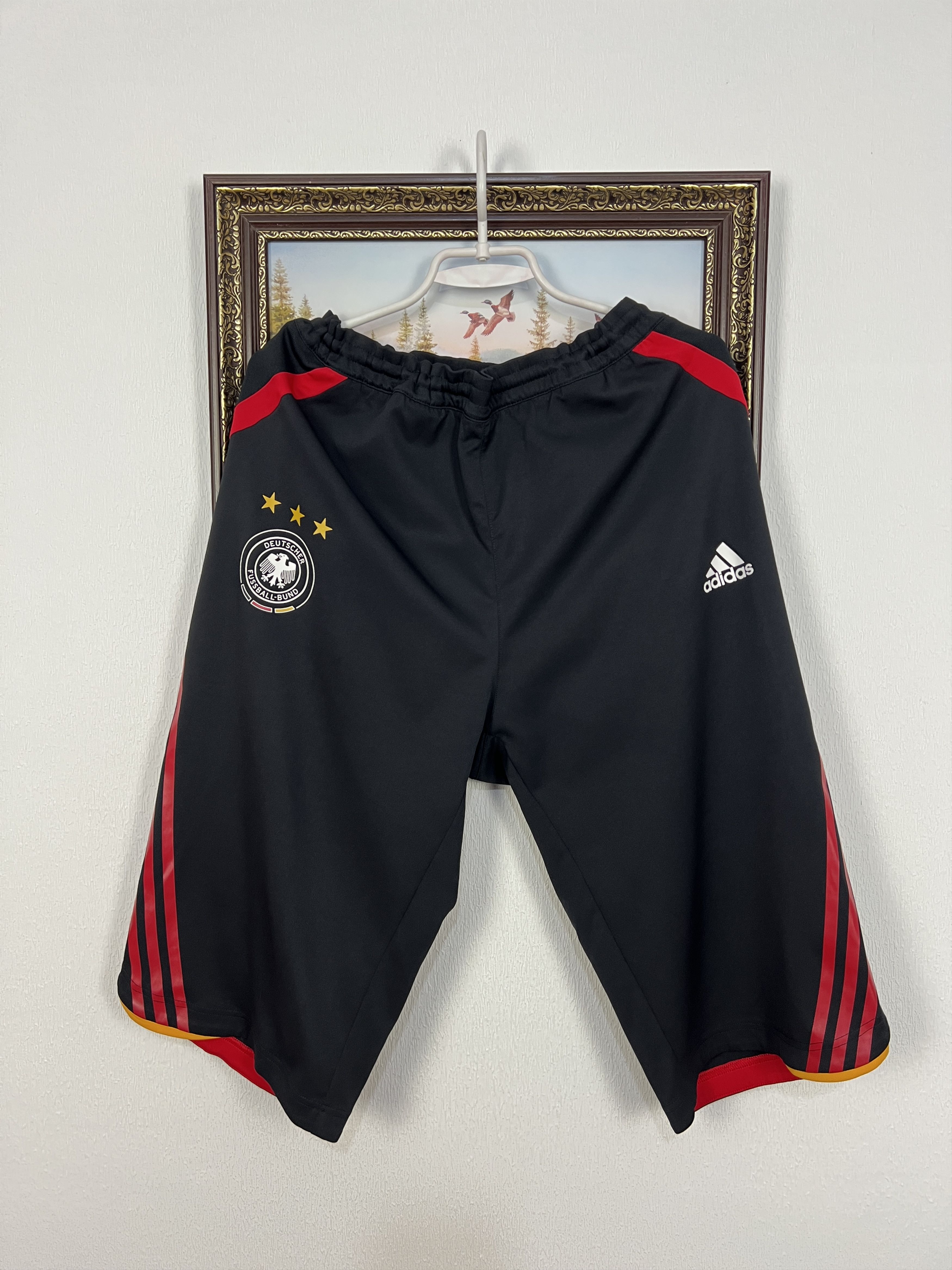 Adidas Vintage Adidas Germany Football Shorts Player Issue L Size US 34 / EU 50 - 1 Thumbnail