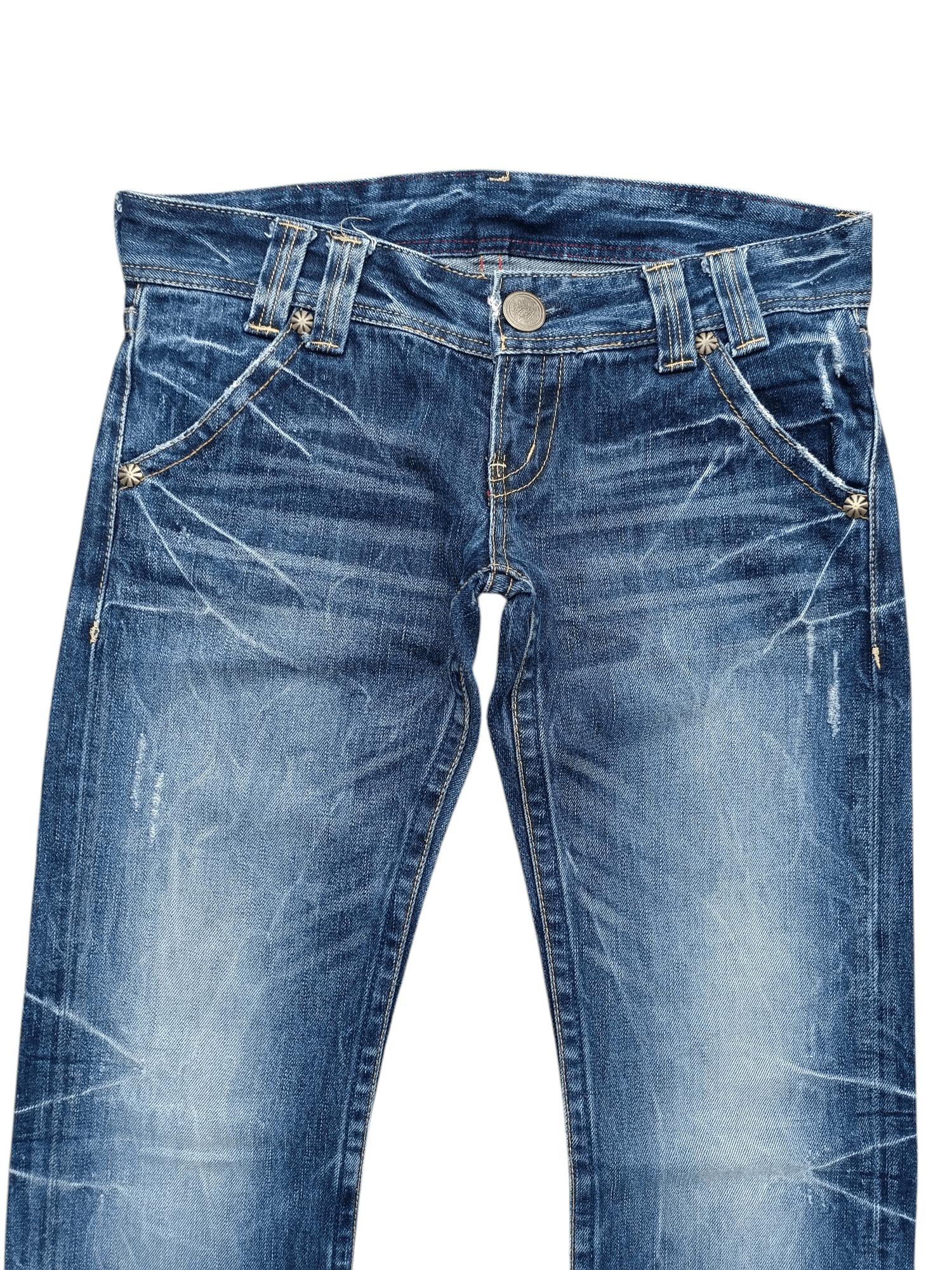 Japanese Brand Japanese Brand Bogart Vulga Whiskers Flare Jeans Size US 32 / EU 48 - 19 Thumbnail