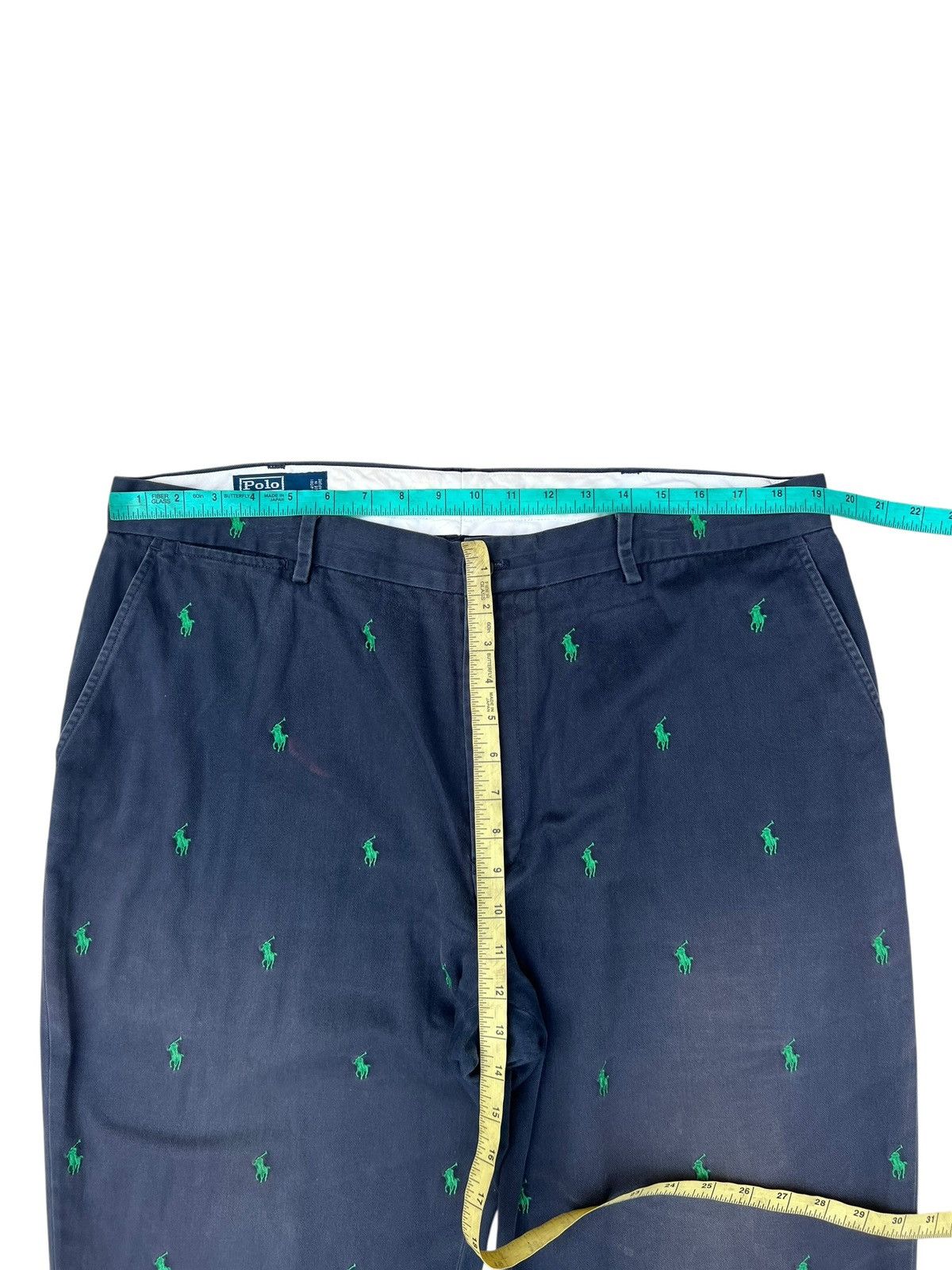 Polo Ralph Lauren Vintage 90s Polo Ralph Lauren Small Pony Faded Navy Trouser Size US 38 / EU 54 - 4 Thumbnail