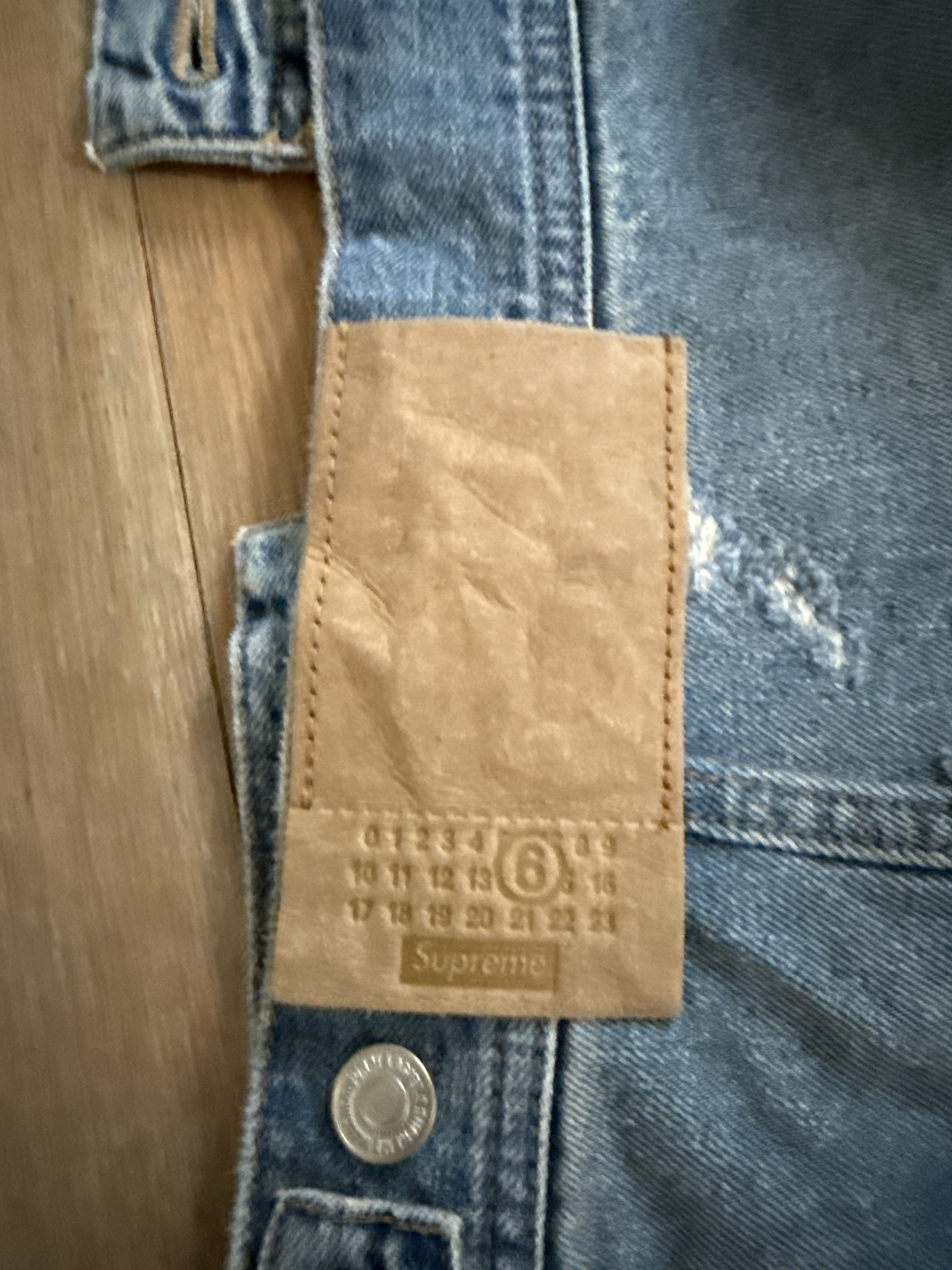 Maison Margiela Supreme Margiela Distressed Jean Jacket Size US L / EU 52-54 / 3 - 7 Thumbnail