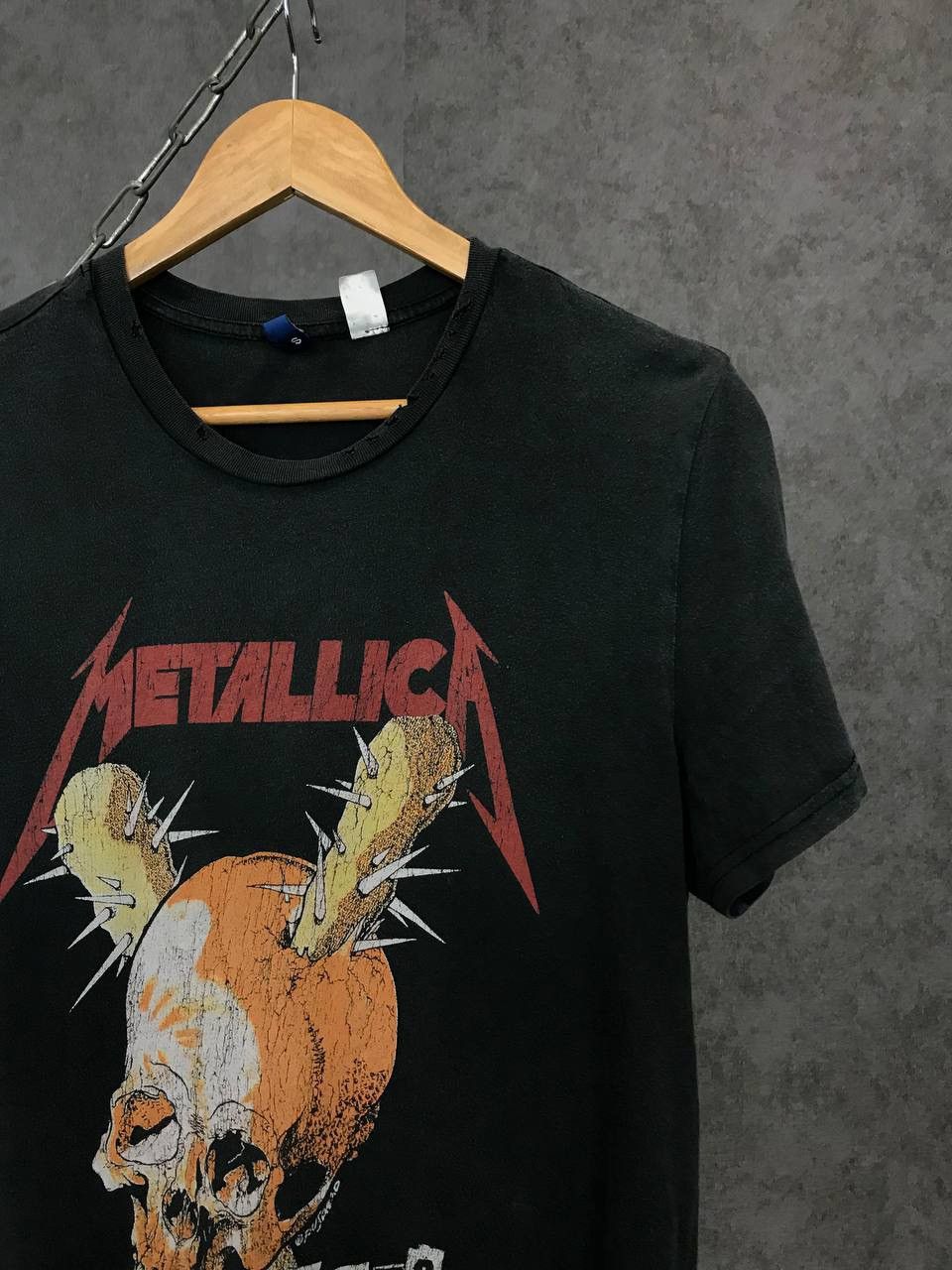 Band Tees × Metallica Metallica skull rock band cult vintage distressed tee Size US S / EU 44-46 / 1 - 2 Thumbnail